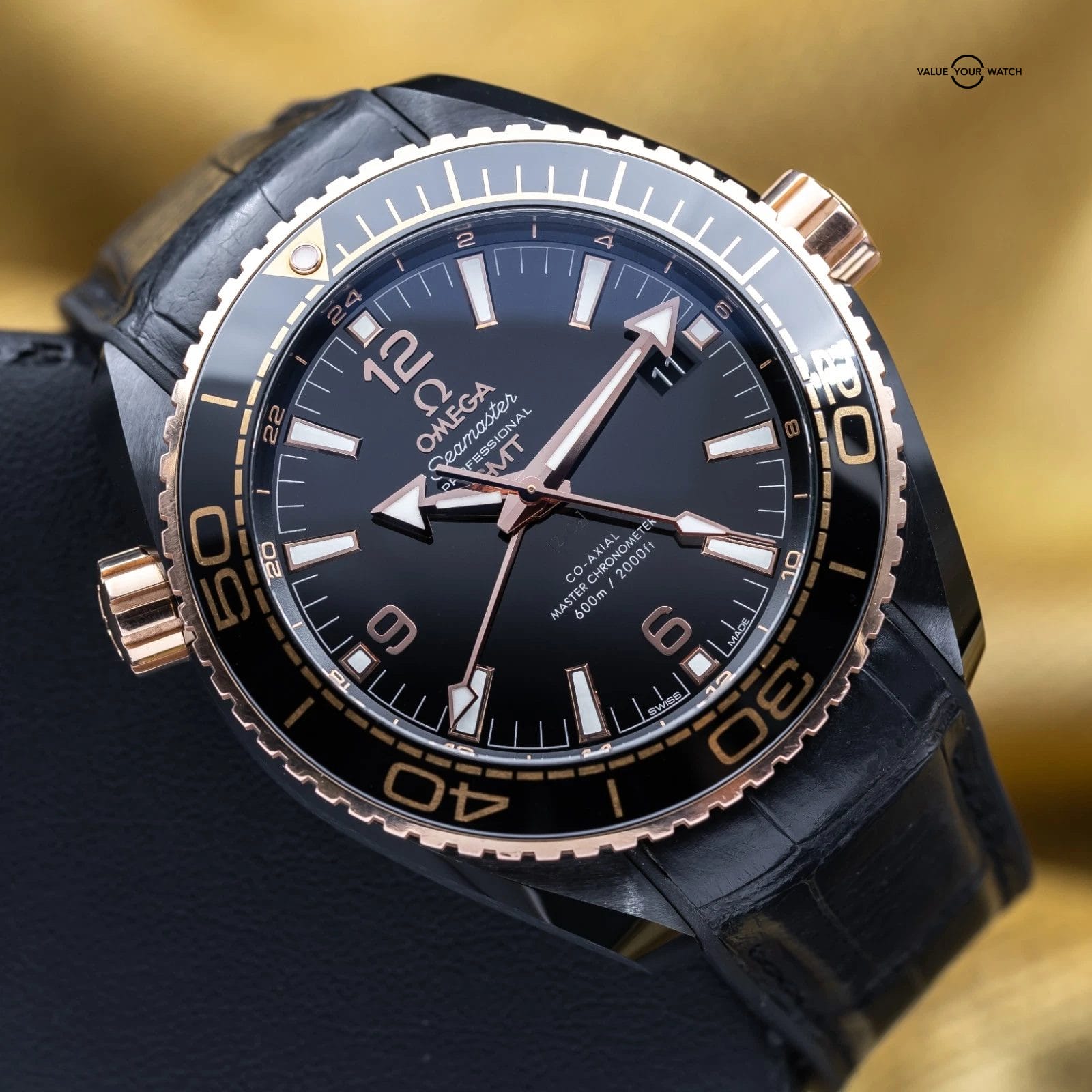 Omega Seamaster Planet Ocean 600M Ceramic Sedna Gold 45.5mm 215.63.46.22.01.001 - Image 5