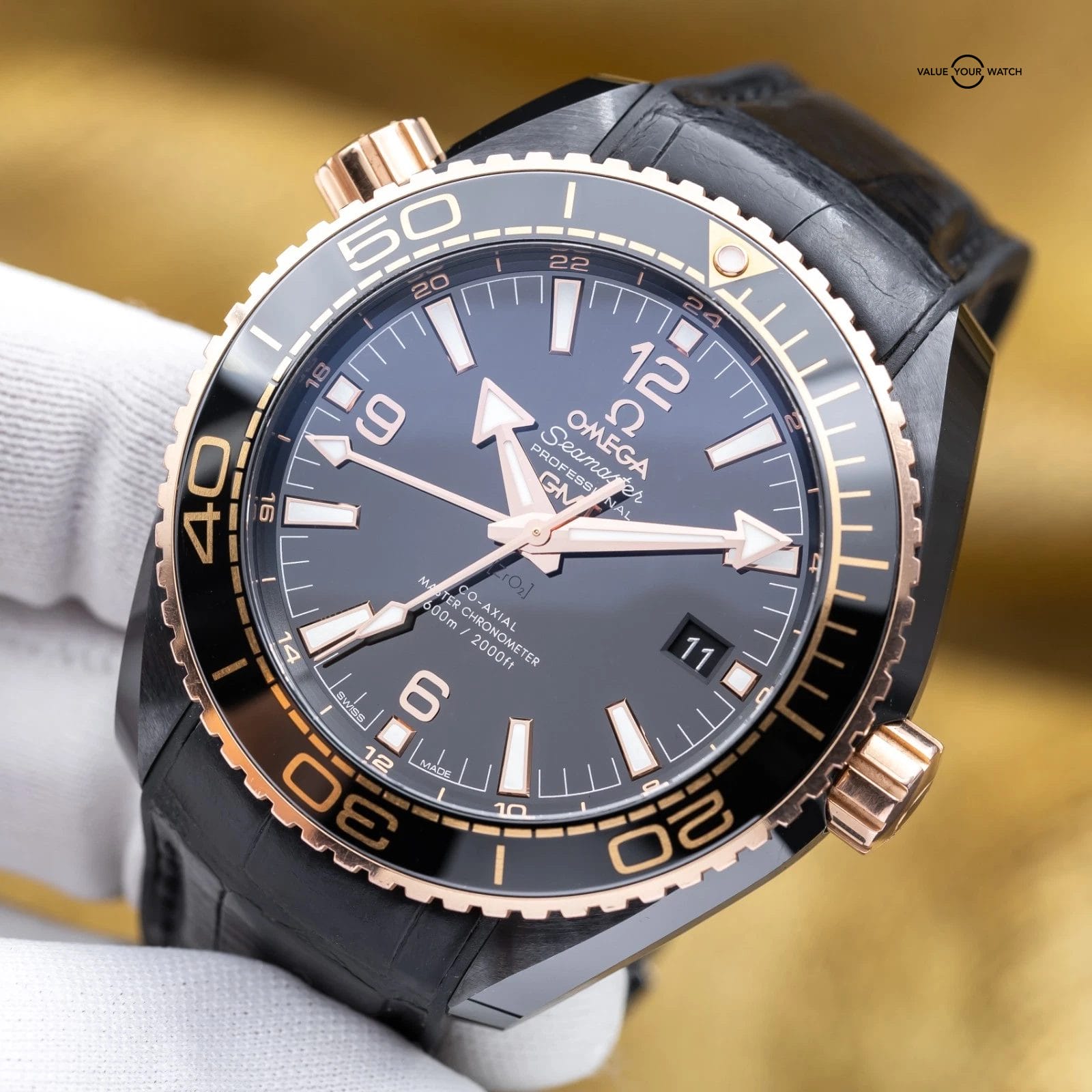 Omega Seamaster Planet Ocean 600M Ceramic Sedna Gold 45.5mm 215.63.46.22.01.001 - Image 19