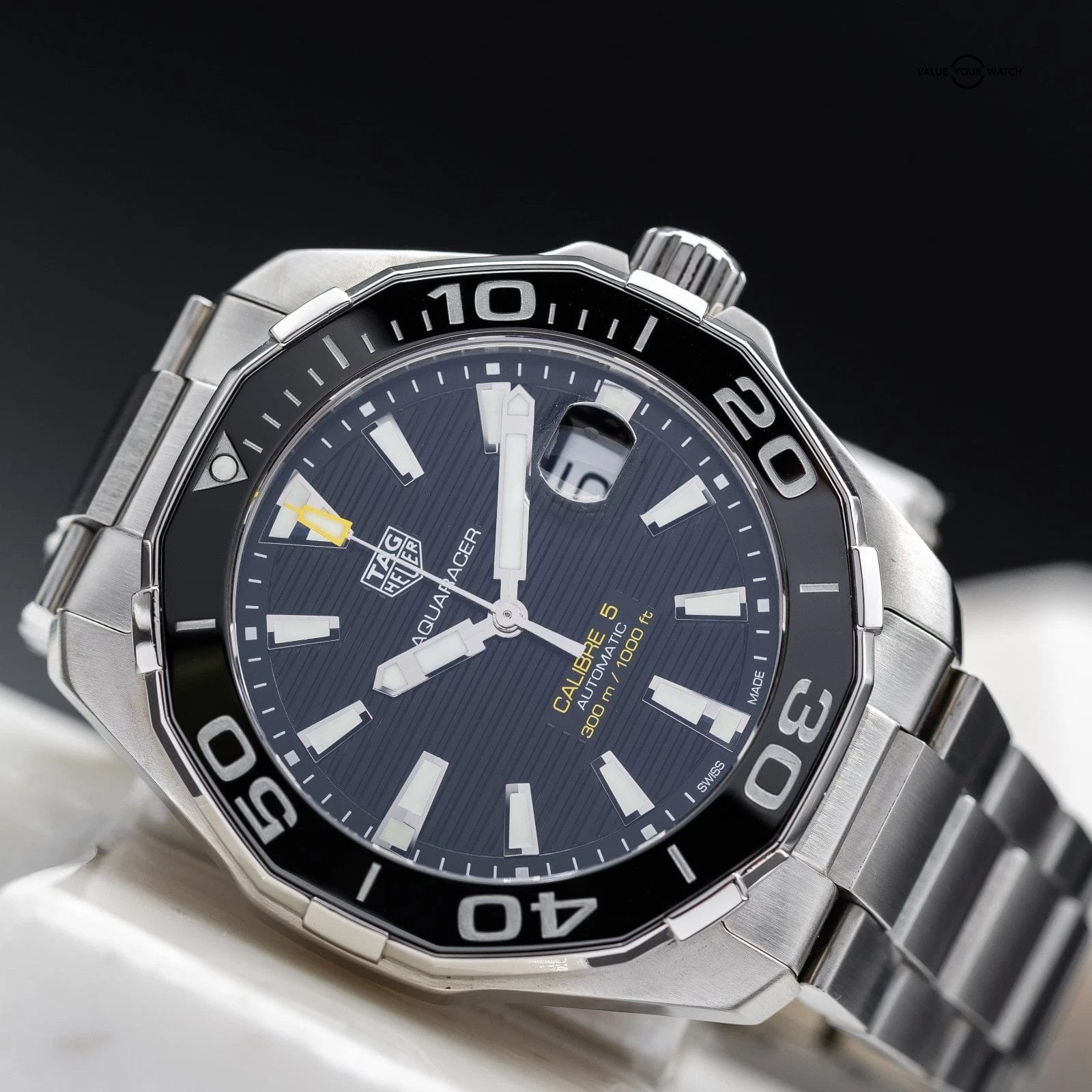 TAG Heuer Aquaracer 43 Calibre 5 Automatic 43mm Ceramic WAY201A.BA0927 Full Set - Image 4