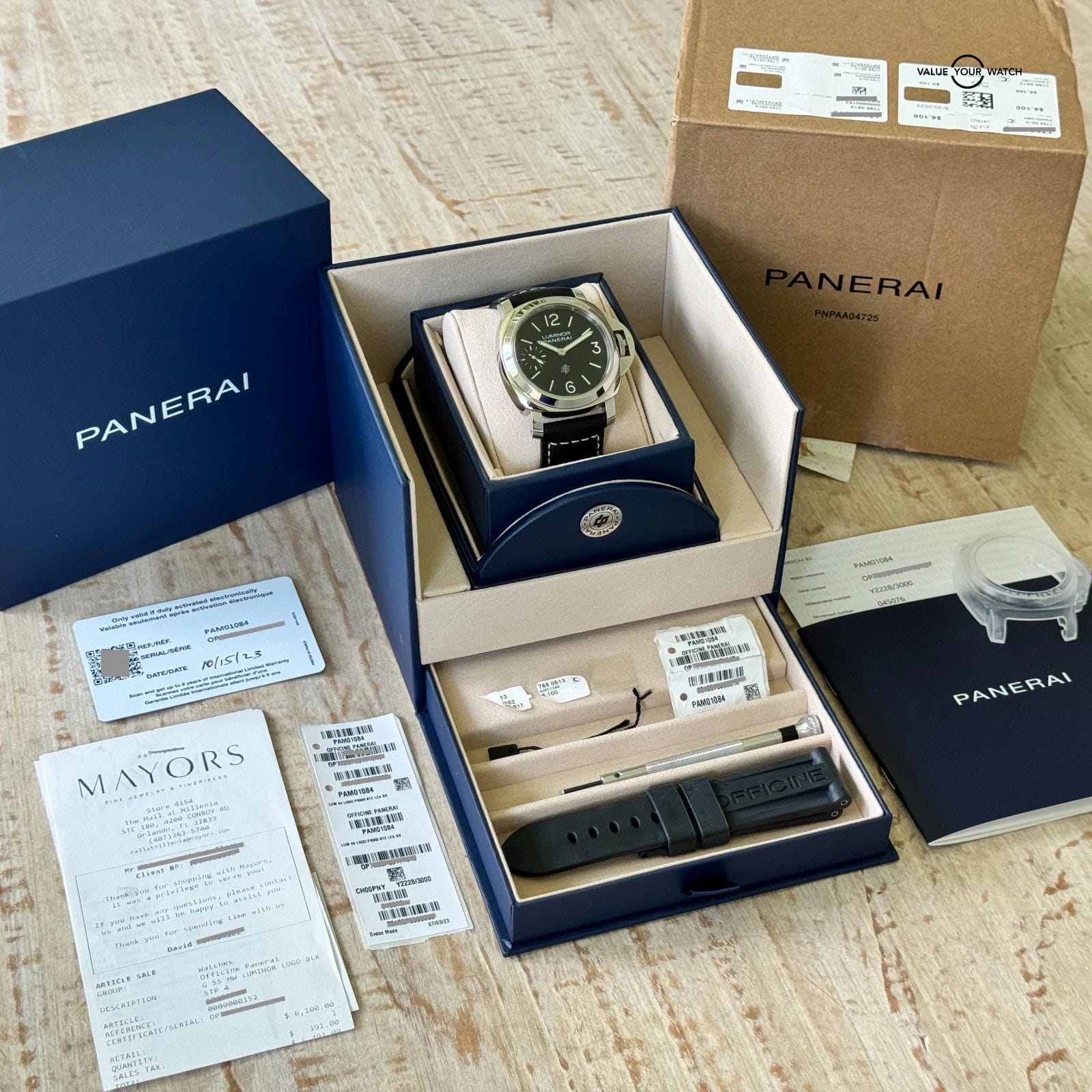 Panerai Luminor Base Logo - Full Collector's Set - Warranty till 2030 - PAM01084 - Image 10