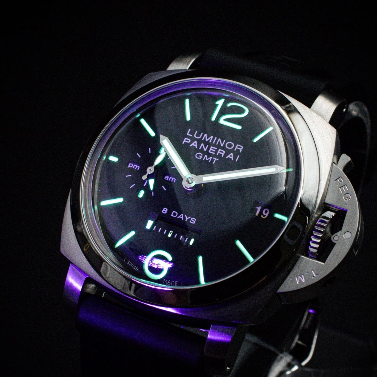 Panerai 44mm Luminor 1950 8 Days GMT, Ref. PAM00233 with Box & Papers - Image 3