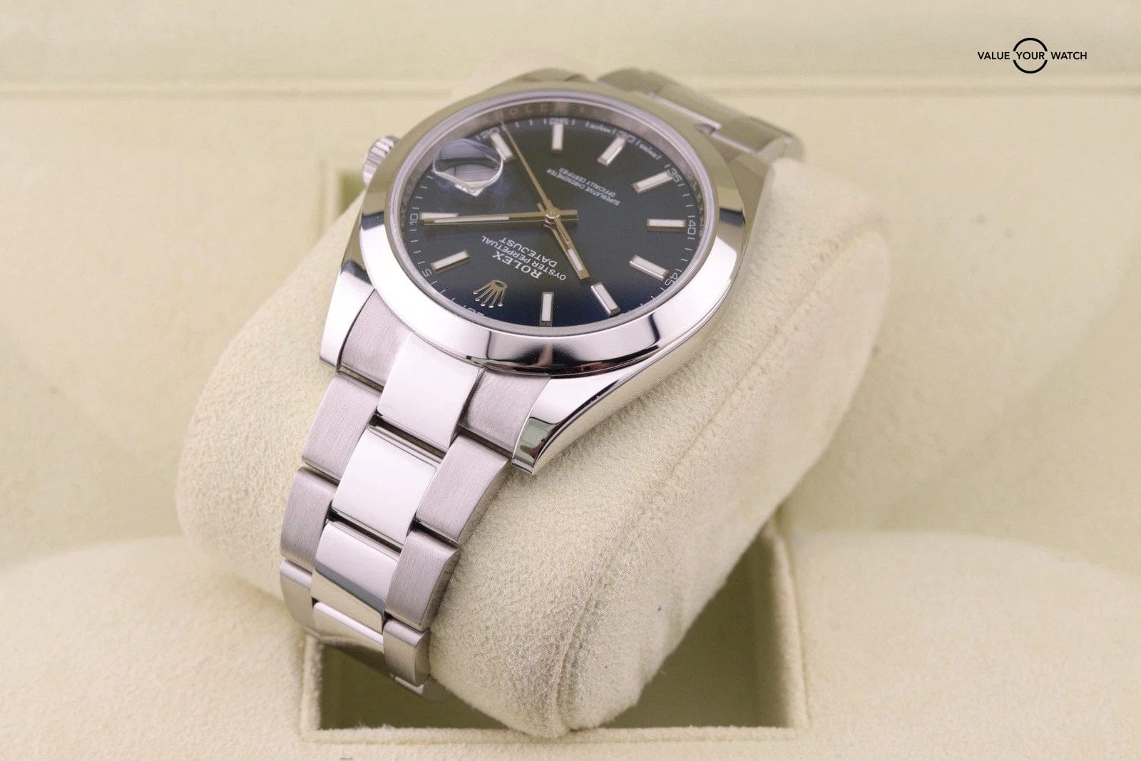 Rolex Datejust 41 | ref. 126300 | Blue Dial Oyster Bracelet with Silver Bezel - Image 13