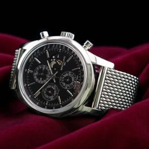 Breitling Transocean Chrono 1461 Moonphase 43mm – Steel Mesh Bracelet
