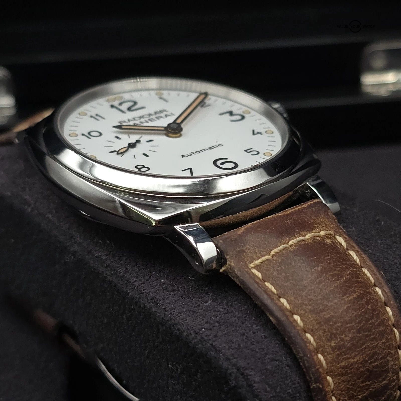 Panerai Radiomir White Dial Solid Lugs Extra Straps! PAM00655 Pam 655 - Image 6