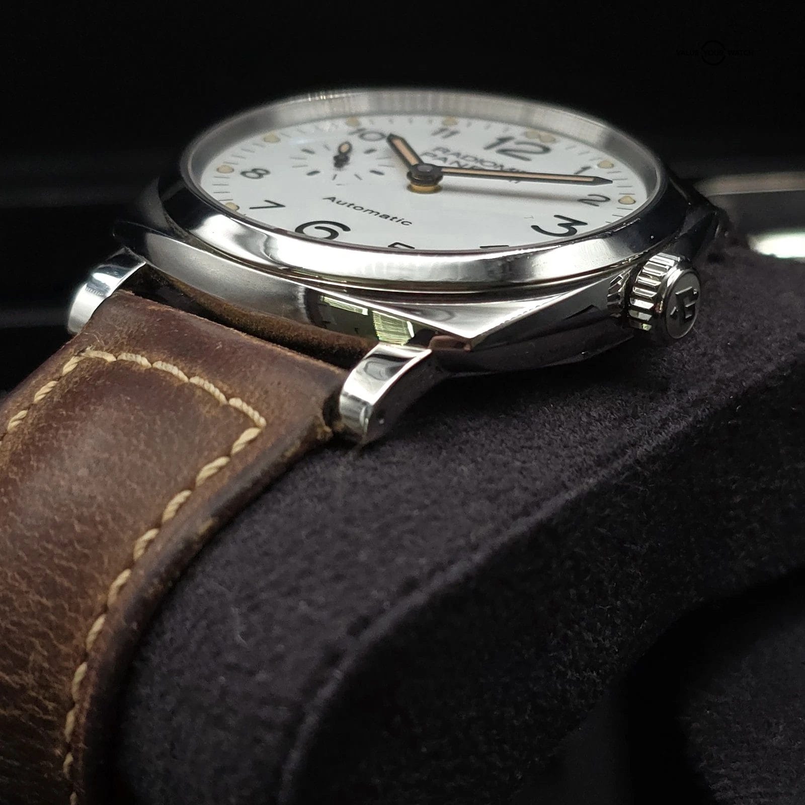 Panerai Radiomir White Dial Solid Lugs Extra Straps! PAM00655 Pam 655 - Image 8