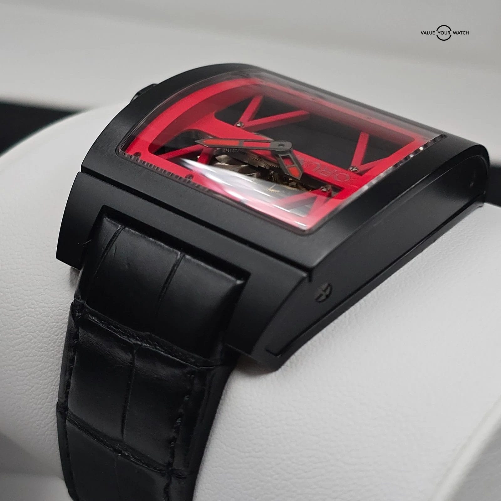 Corum Bridges Ti-Bridge Titanium Black/red Limited Edition Full set Serviced! - Image 9