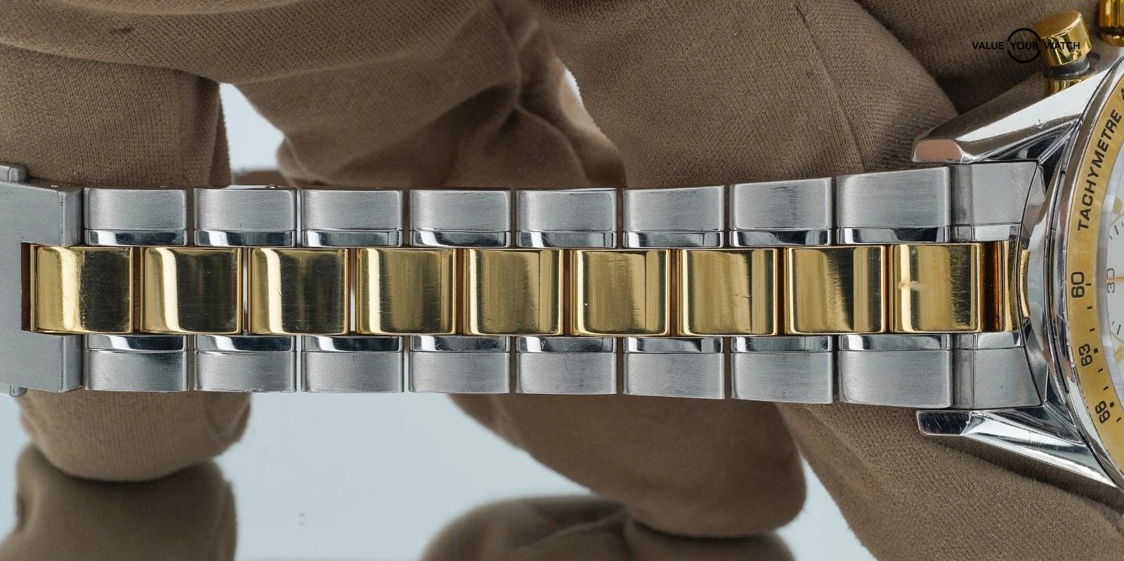 Tag Heuer Carrera Steel Yellow Gold Chronograph 41mm CV2050! - Image 4