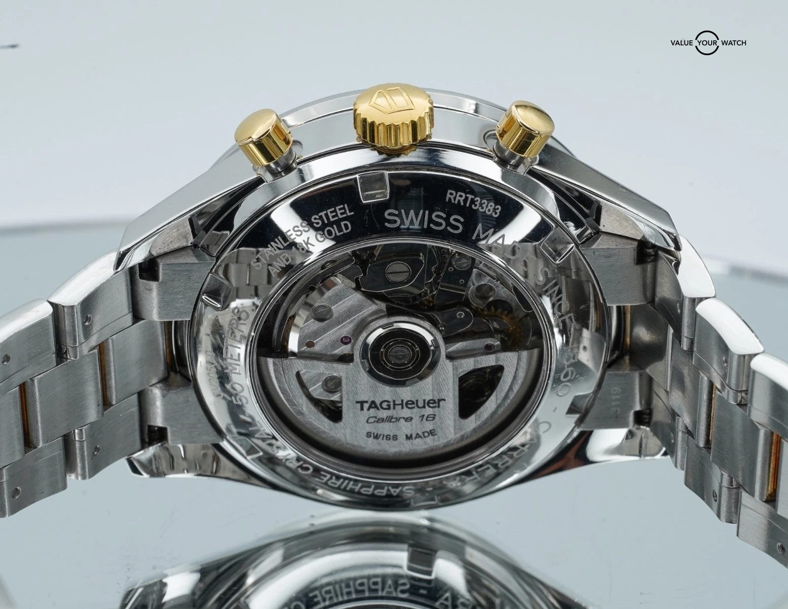 Tag Heuer Carrera Steel Yellow Gold Chronograph 41mm CV2050! - Image 15