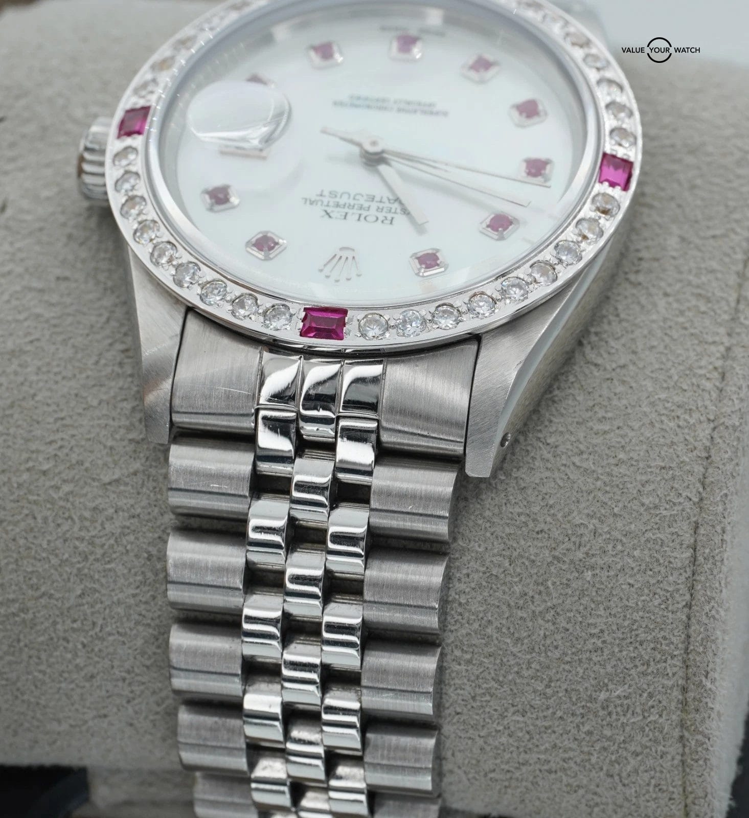 Rolex Datejust 16014 Stainless Steel 36mm Jubilee Bracelet Mother of Pearl Dial! - Image 8