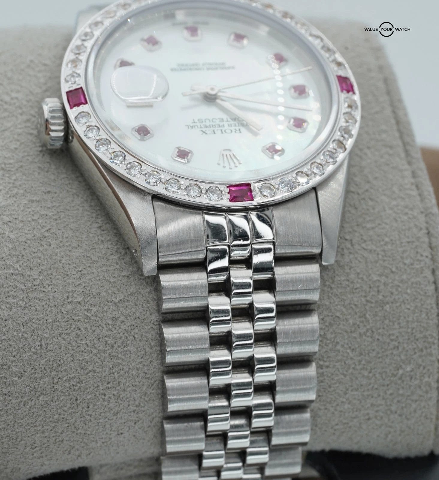 Rolex Datejust 16014 Stainless Steel 36mm Jubilee Bracelet Mother of Pearl Dial! - Image 9