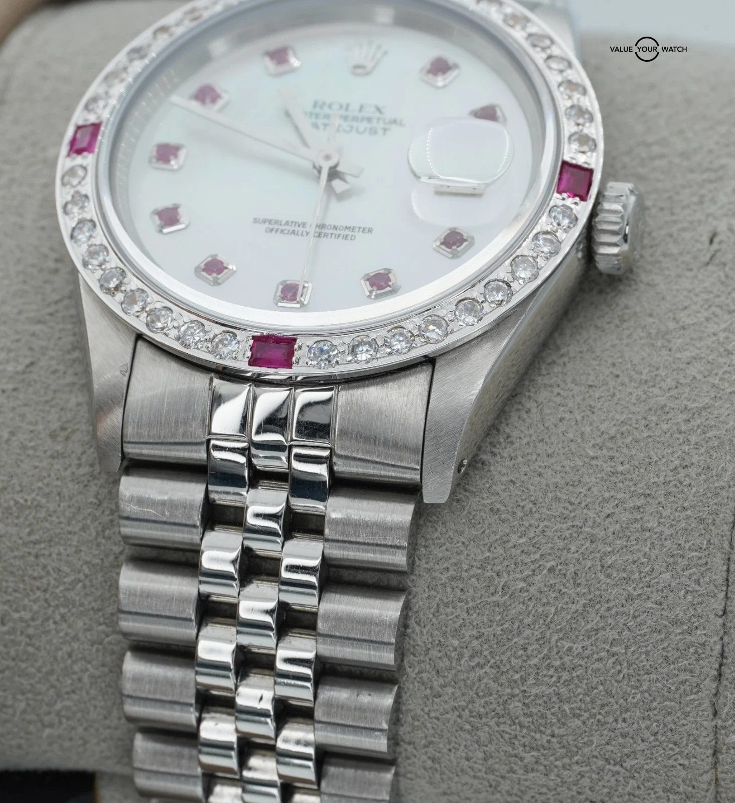 Rolex Datejust 16014 Stainless Steel 36mm Jubilee Bracelet Mother of Pearl Dial! - Image 10