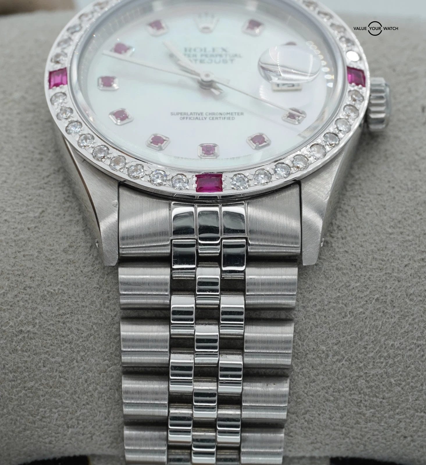Rolex Datejust 16014 Stainless Steel 36mm Jubilee Bracelet Mother of Pearl Dial! - Image 15