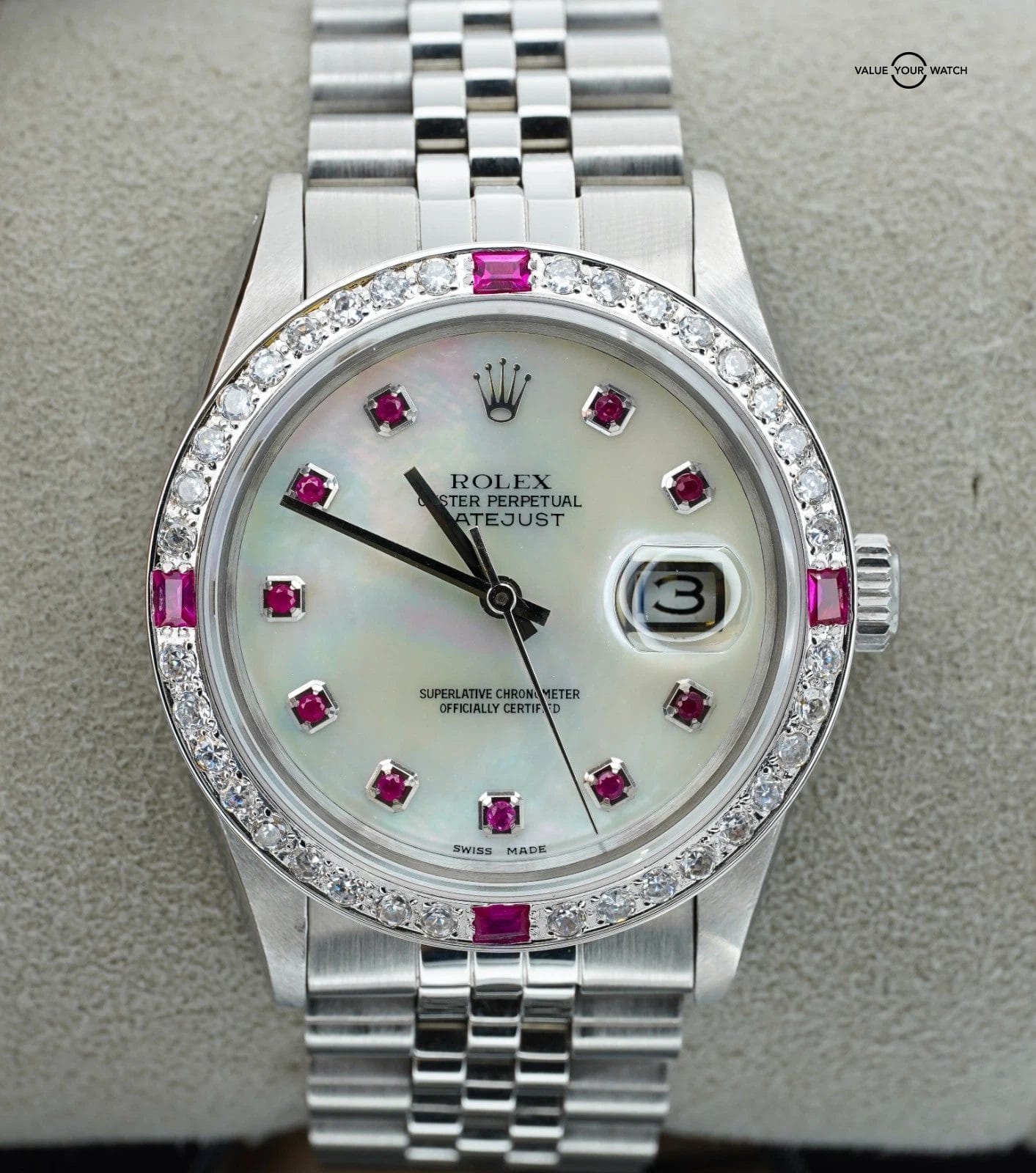 Rolex Datejust 16014 Stainless Steel 36mm Jubilee Bracelet Mother of Pearl Dial! - Image 19