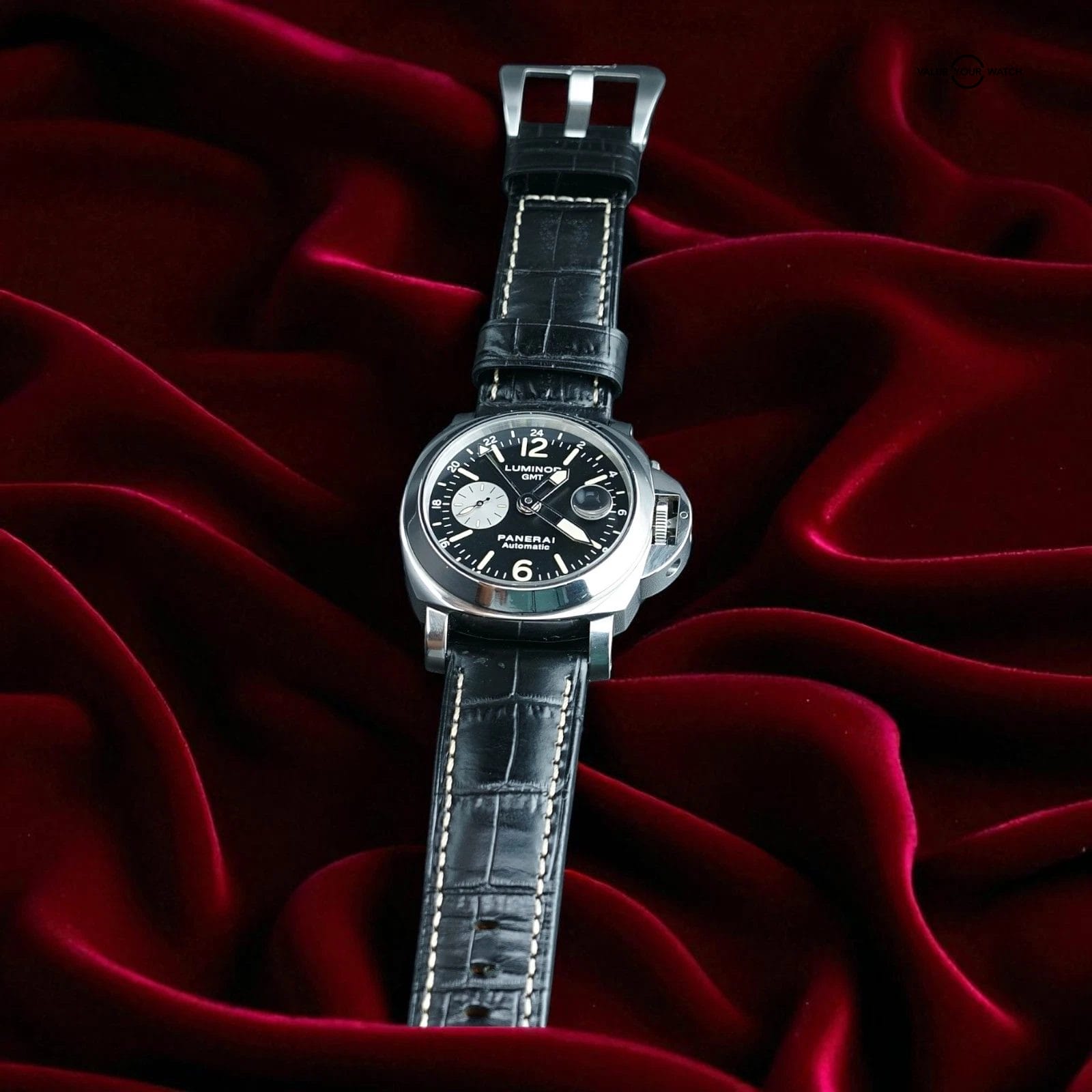 Panerai Luminor GMT PAM00088 - 44mm - Black Dial, Full Set & Card, Extra strap - Image 11