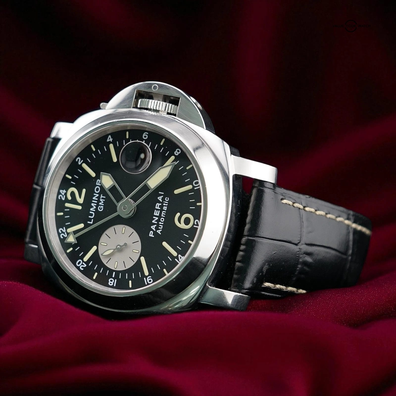 Panerai Luminor GMT PAM00088 - 44mm - Black Dial, Full Set & Card, Extra strap - Image 12