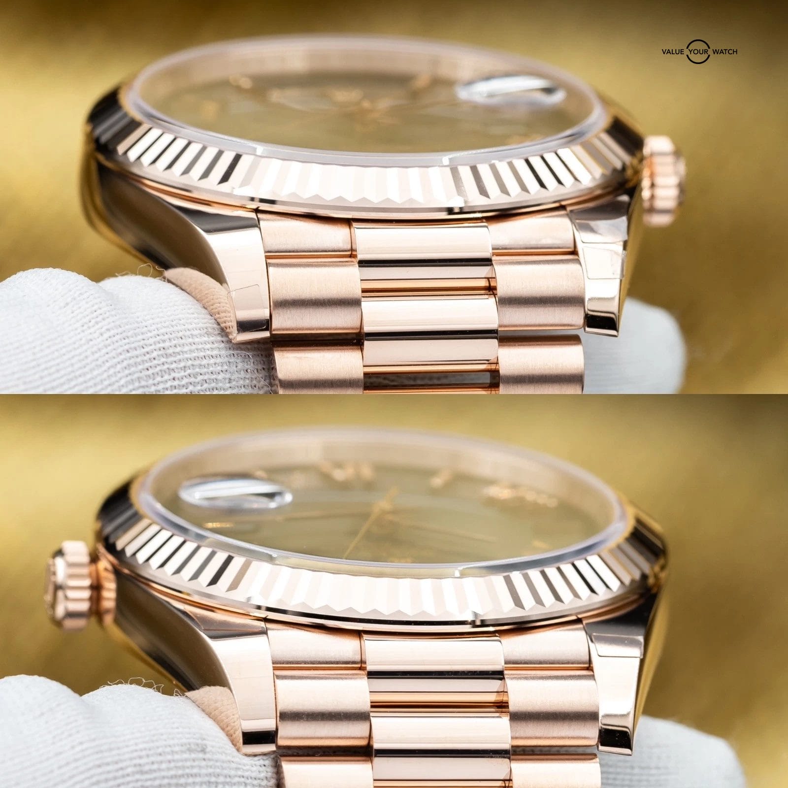 BRAND NEW 2025 Rolex Day-Date 40 Rose Gold Smoked Ombré Roman President 228235 - Image 10