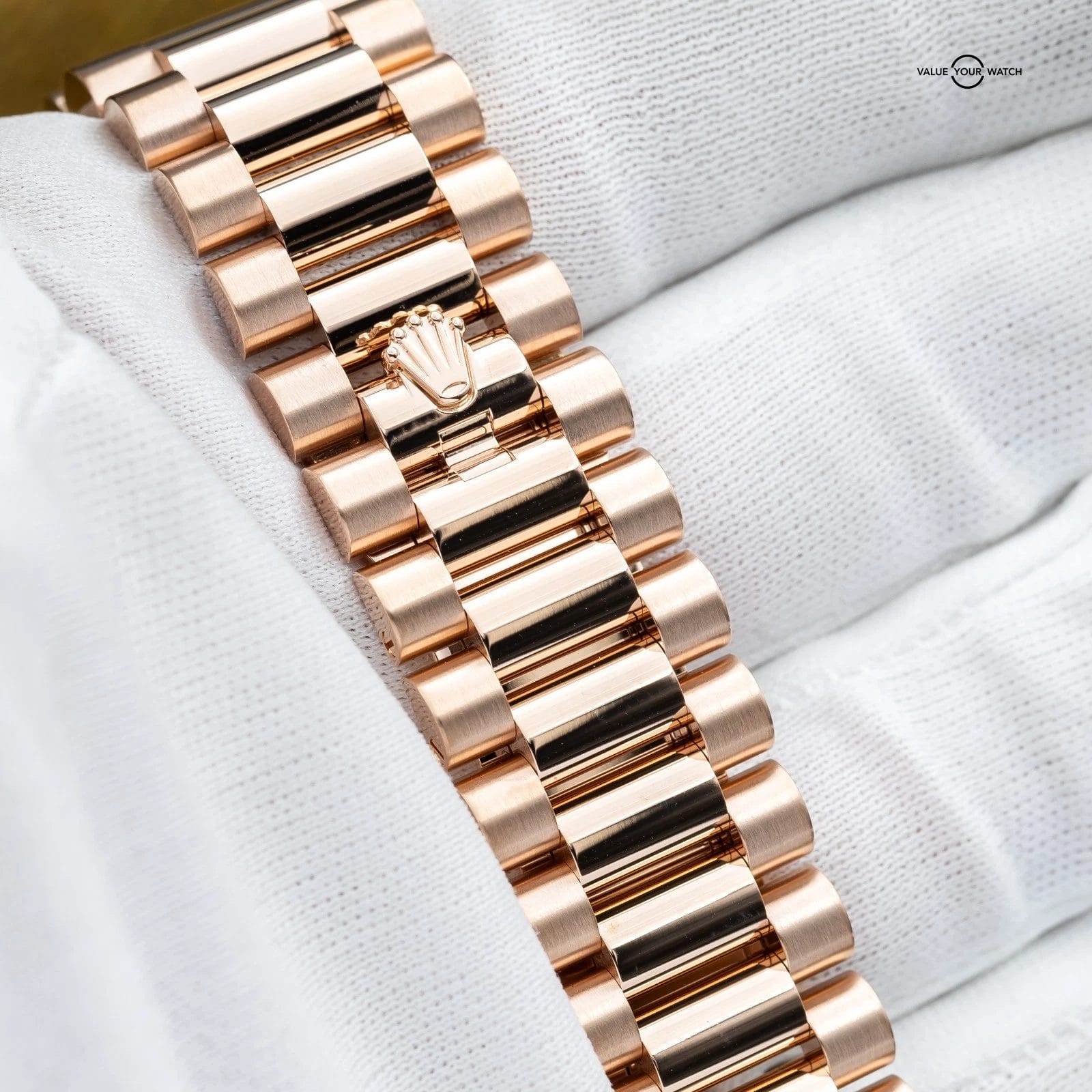 BRAND NEW 2025 Rolex Day-Date 40 Rose Gold Smoked Ombré Roman President 228235 - Image 14