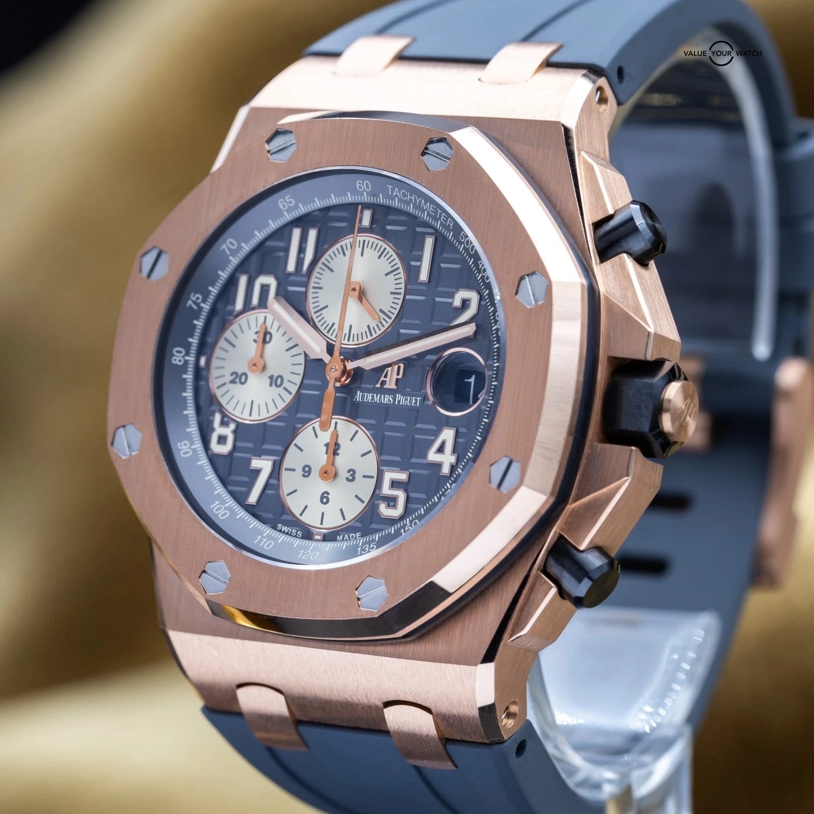 Audemars Piguet Royal Oak Offshore Chronograph 42mm Half Brick Rhodium 26470OR - Image 2