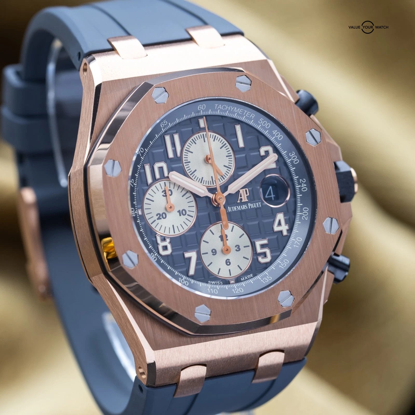 Audemars Piguet Royal Oak Offshore Chronograph 42mm Half Brick Rhodium 26470OR - Image 3