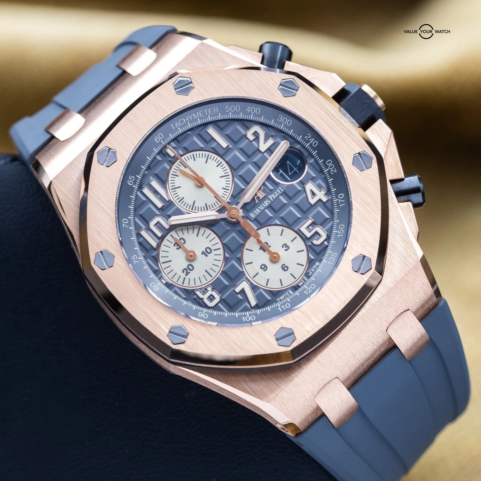 Audemars Piguet Royal Oak Offshore Chronograph 42mm Half Brick Rhodium 26470OR - Image 4