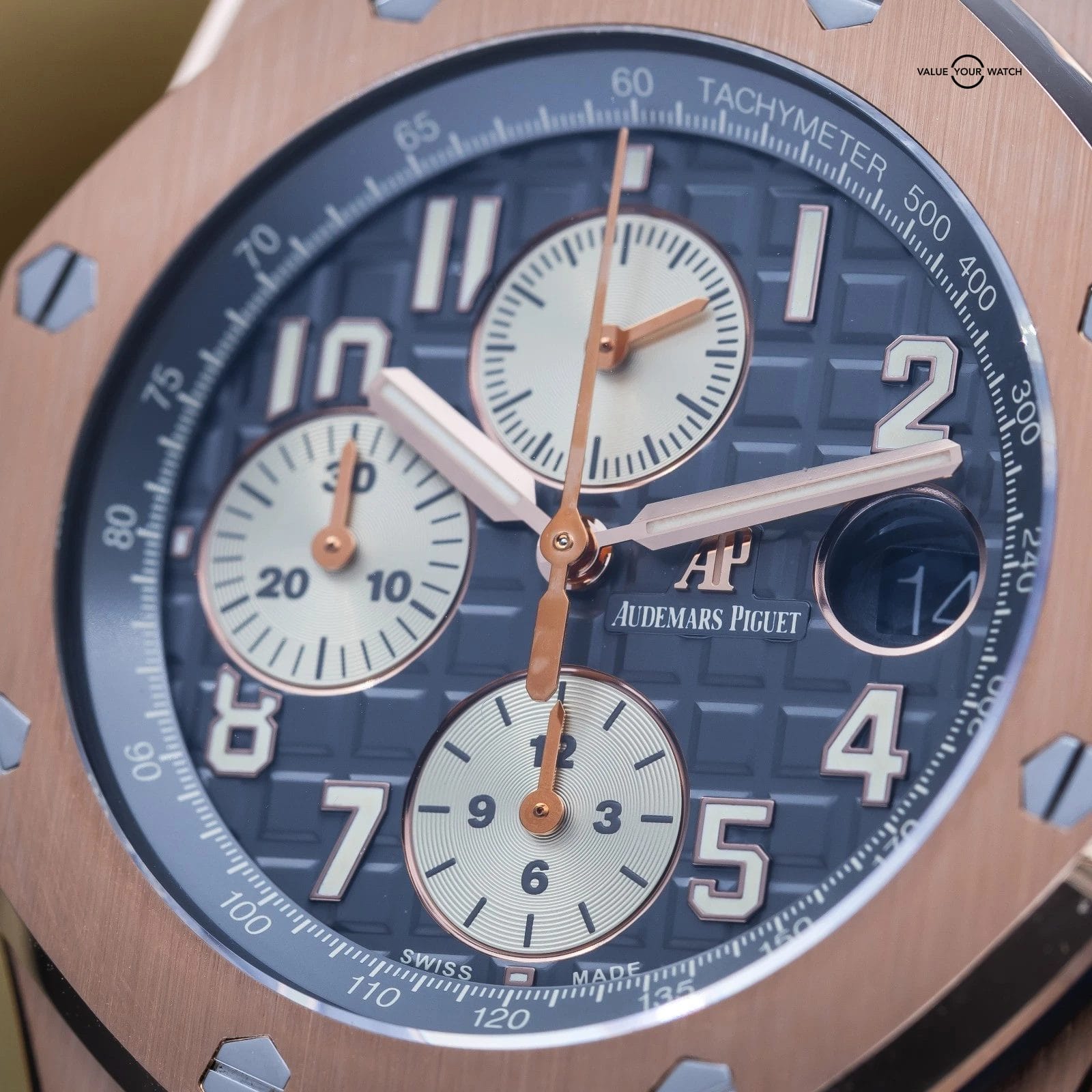 Audemars Piguet Royal Oak Offshore Chronograph 42mm Half Brick Rhodium 26470OR - Image 8