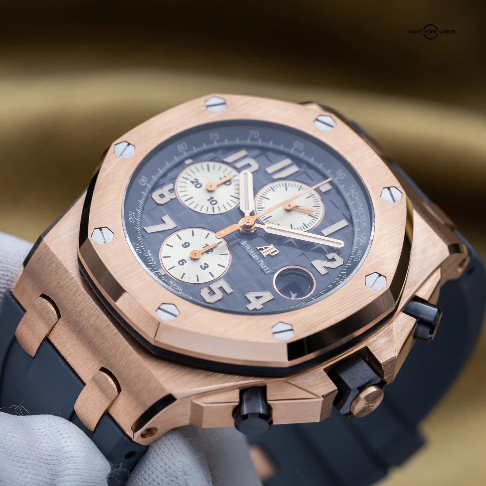 Audemars Piguet Royal Oak Offshore Chronograph 42mm Half Brick Rhodium 26470OR - Image 11