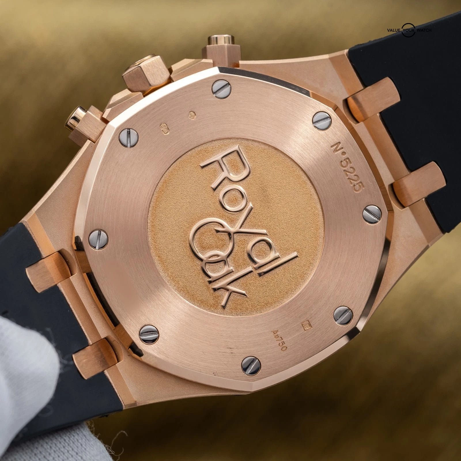 Audemars Piguet Royal Oak Chronograph 41mm Rose Gold 26320OR Black - Full Set - Image 8