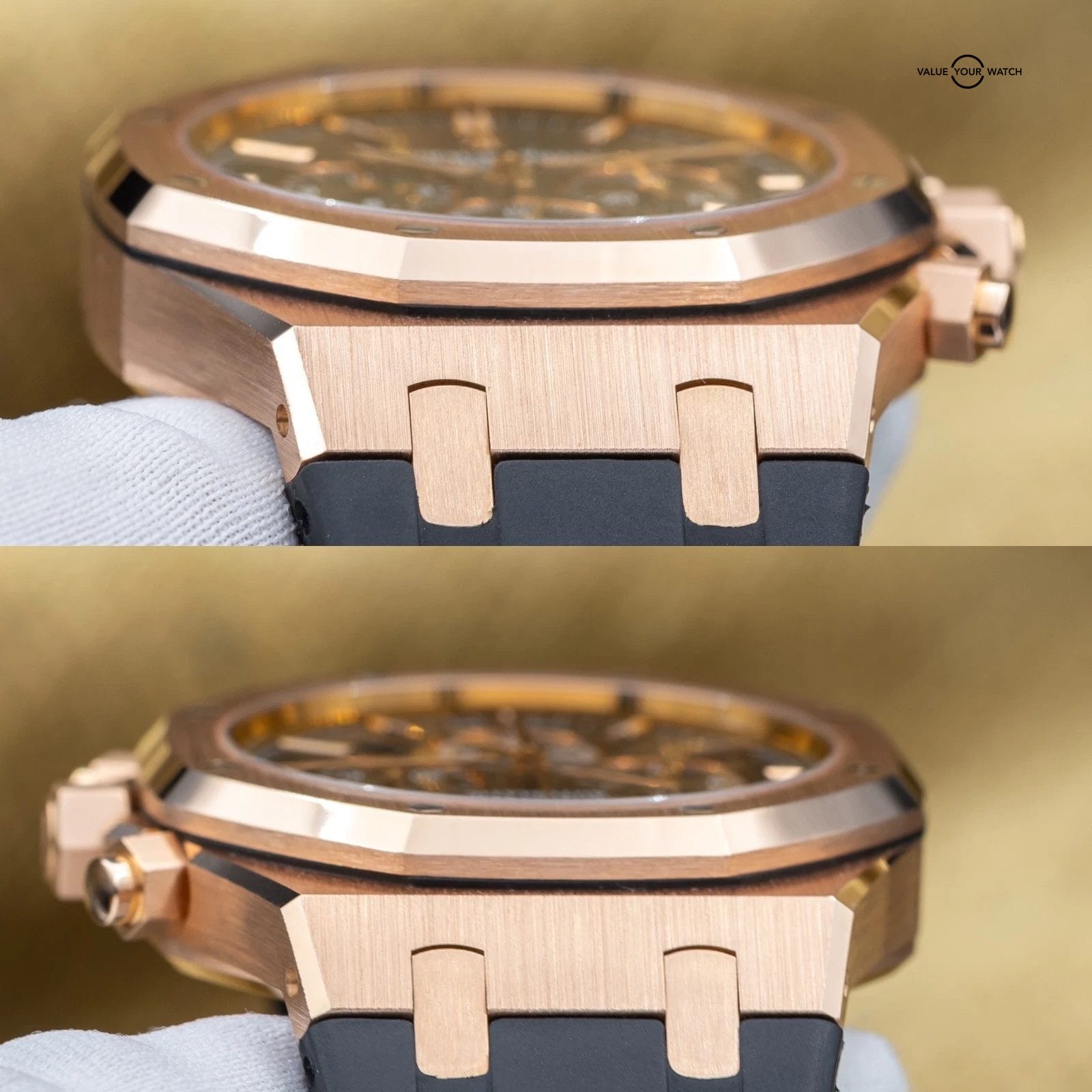 Audemars Piguet Royal Oak Chronograph 41mm Rose Gold 26320OR Black - Full Set - Image 13