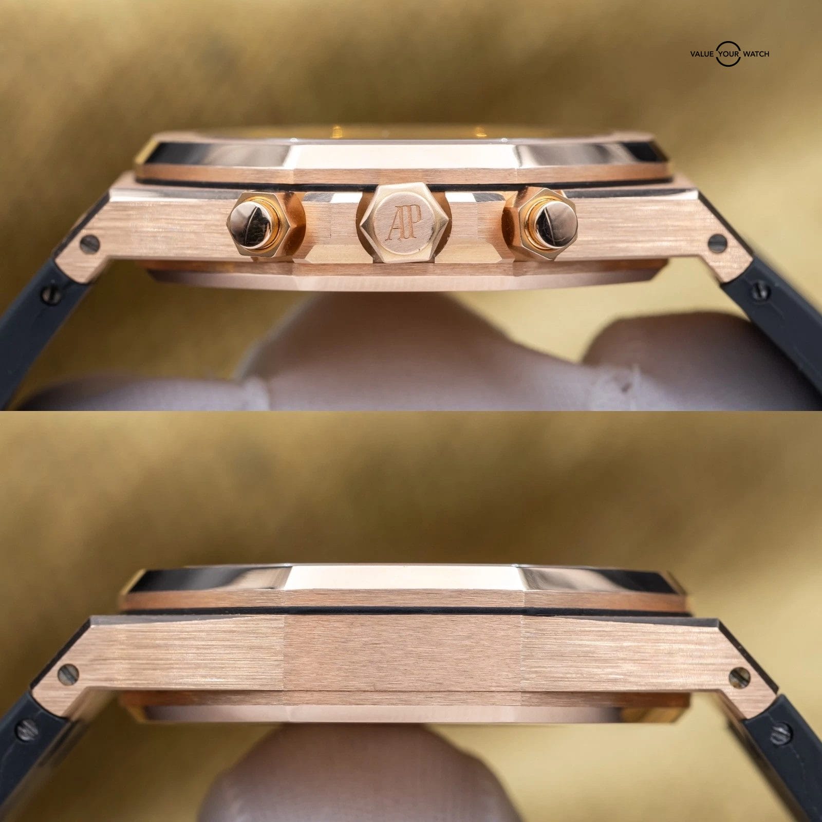 Audemars Piguet Royal Oak Chronograph 41mm Rose Gold 26320OR Black - Full Set - Image 14