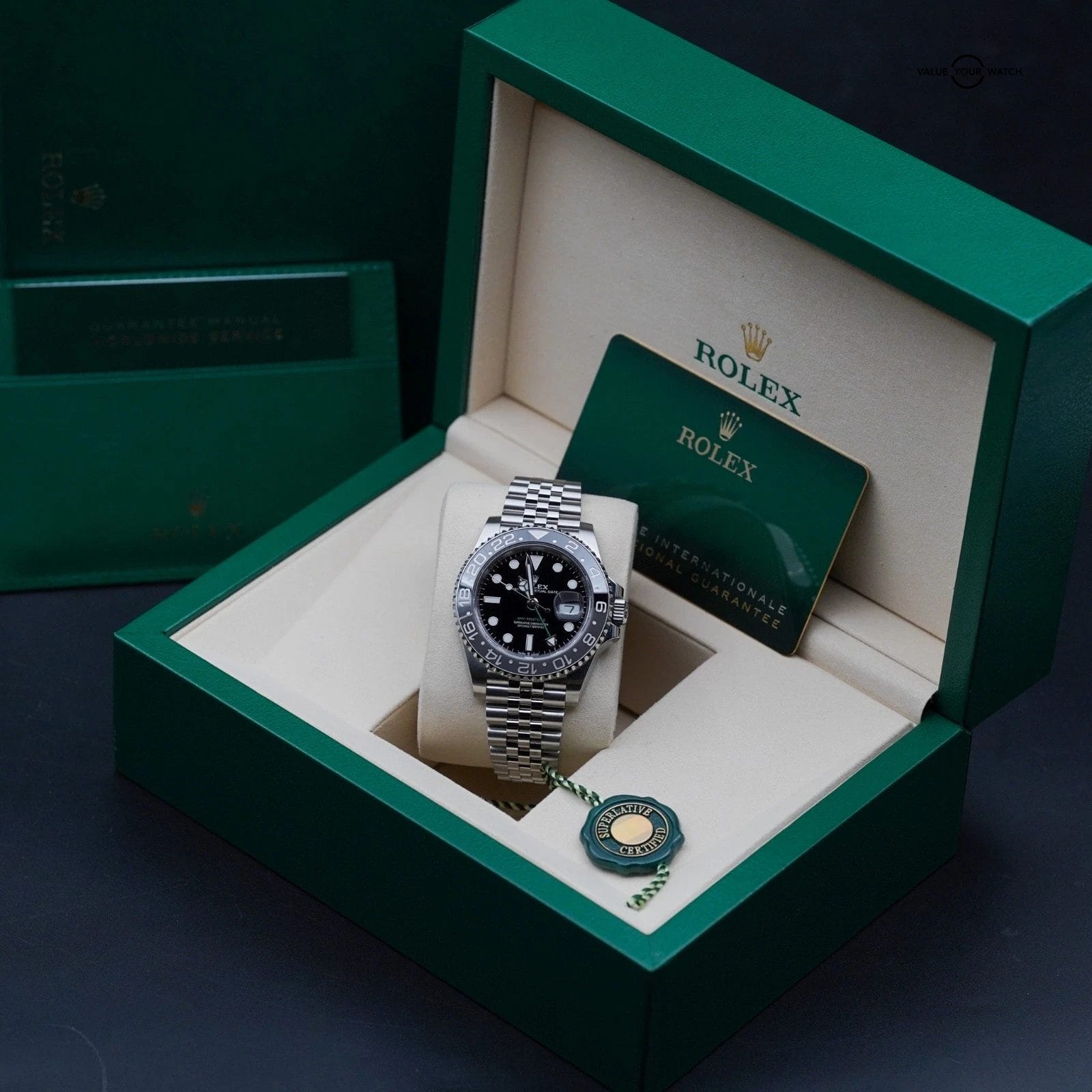 Rolex GMT Master II Bruce Wayne - 126710GRNR Jubilee - 2025 Complete - Image 2