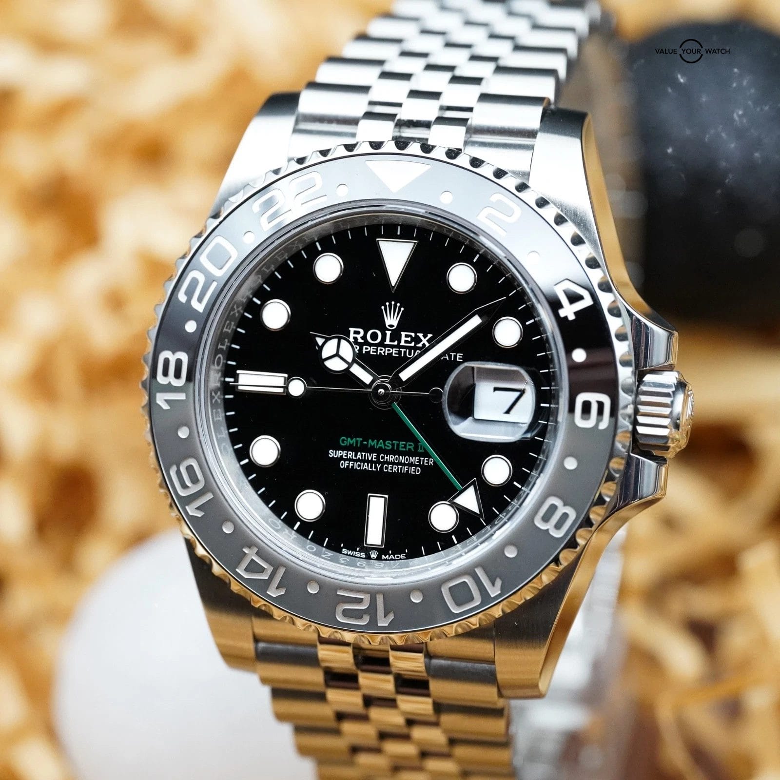 Rolex GMT Master II Bruce Wayne - 126710GRNR Jubilee - 2025 Complete - Image 12