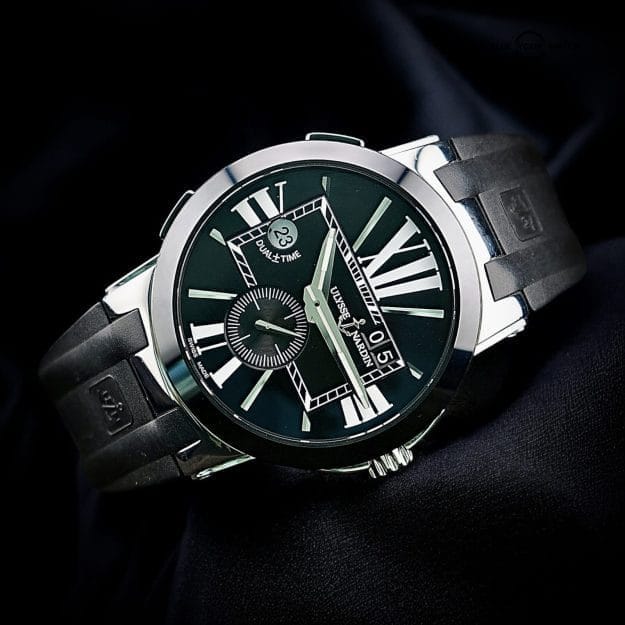 Ulysse Nardin Executive Dual Time 243-00, 43mm, Full Set, Steel & Black Ceramic
