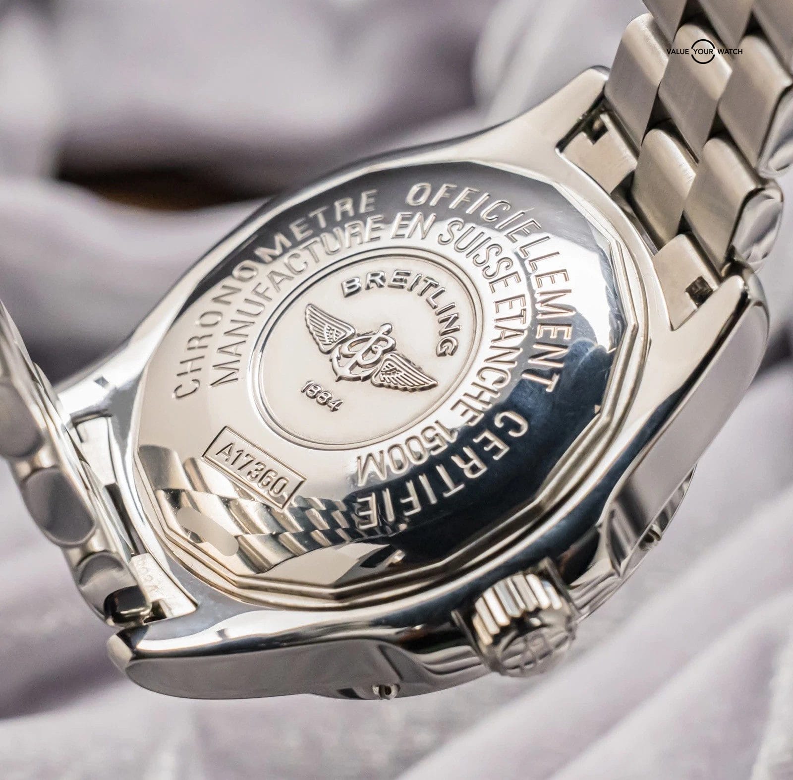 Breitling Superocean Steelfish 44 mm Silver Dial Brushed Steel Bracelet A17360 - Image 2