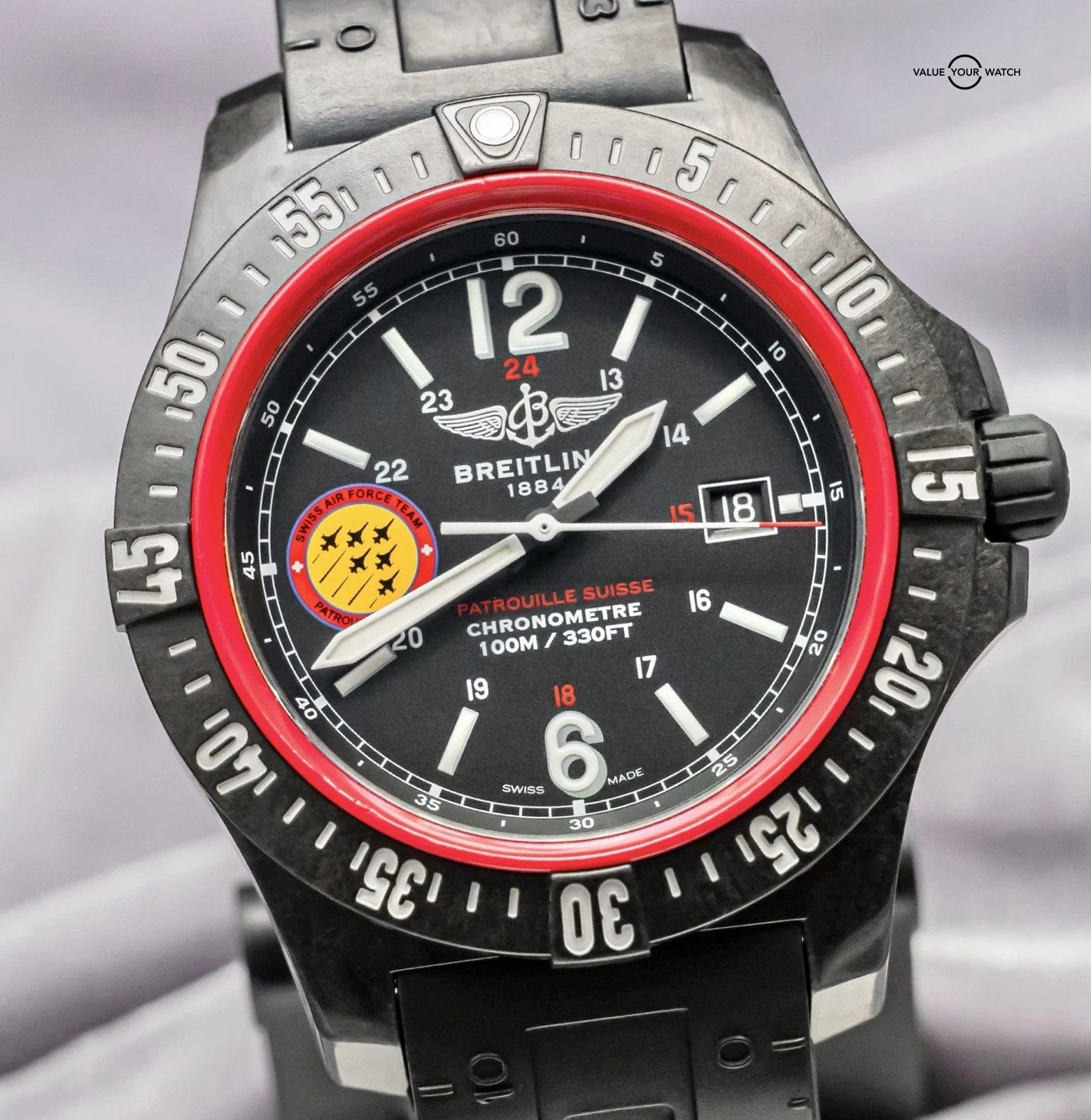 Breitling Colt Skyracer Patrouille Suisse 45 mm Box 2017 Black Dial X74320