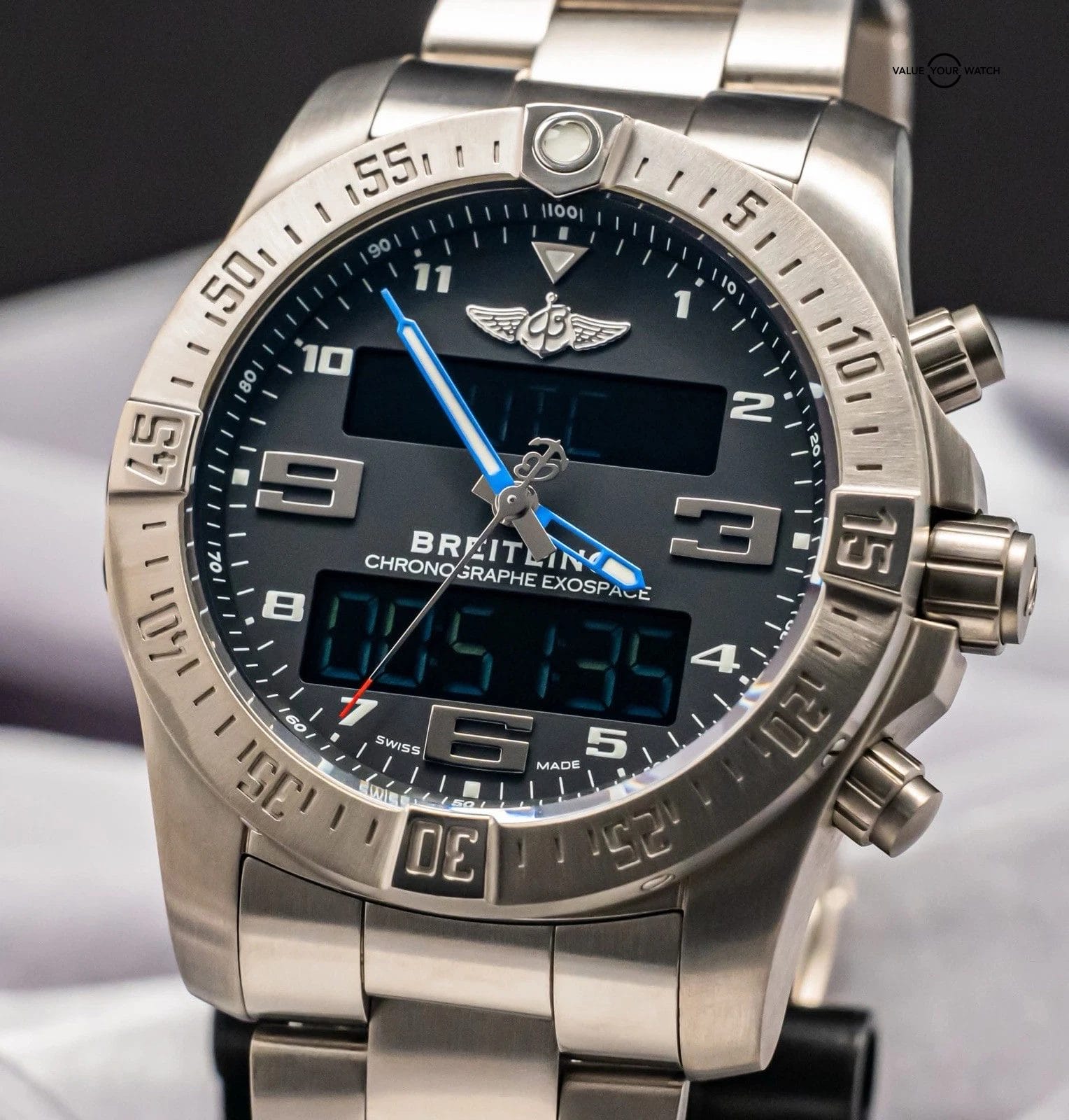 Breitling Exospace B55 Professional 46 mm Box Plugs Flyback UTC EB5510H11B1E1 - Image 5