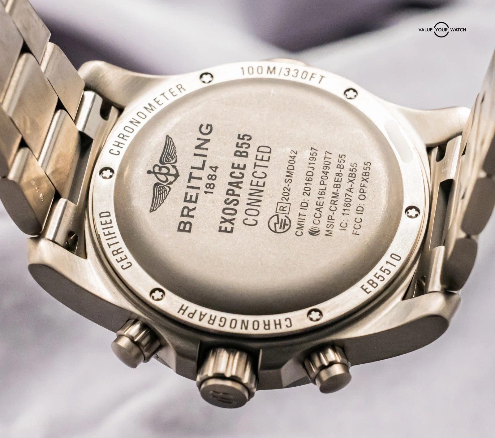 Breitling Exospace B55 Professional 46 mm Box Plugs Flyback UTC EB5510H11B1E1 - Image 7