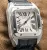 Cartier Santos 100 Silver Dial Box Papers Midsize Stainless Steel W20126X8 2878