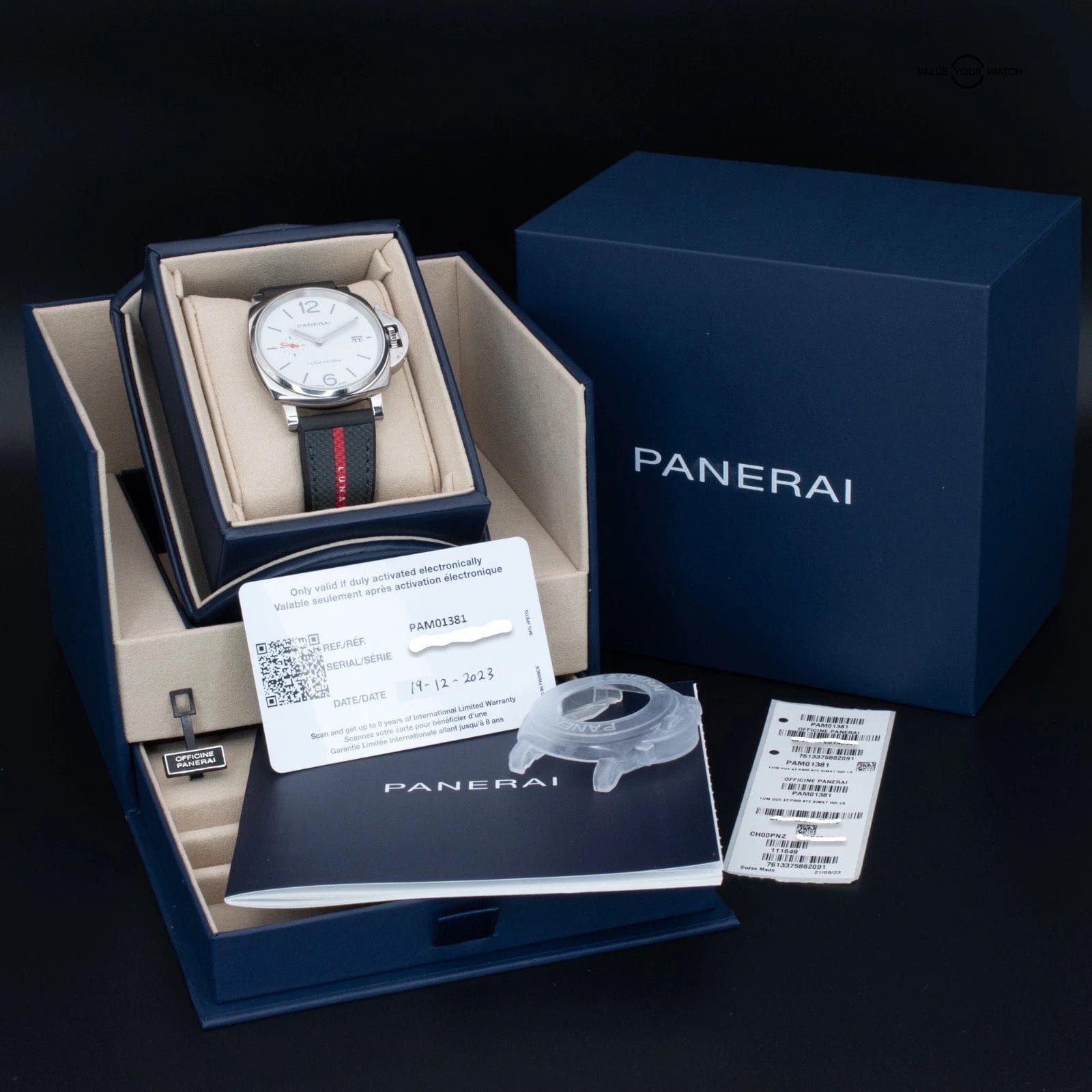 Panerai Luminor Due Luna Rossa 42mm, Ref. PAM01381 with B&P - Image 14