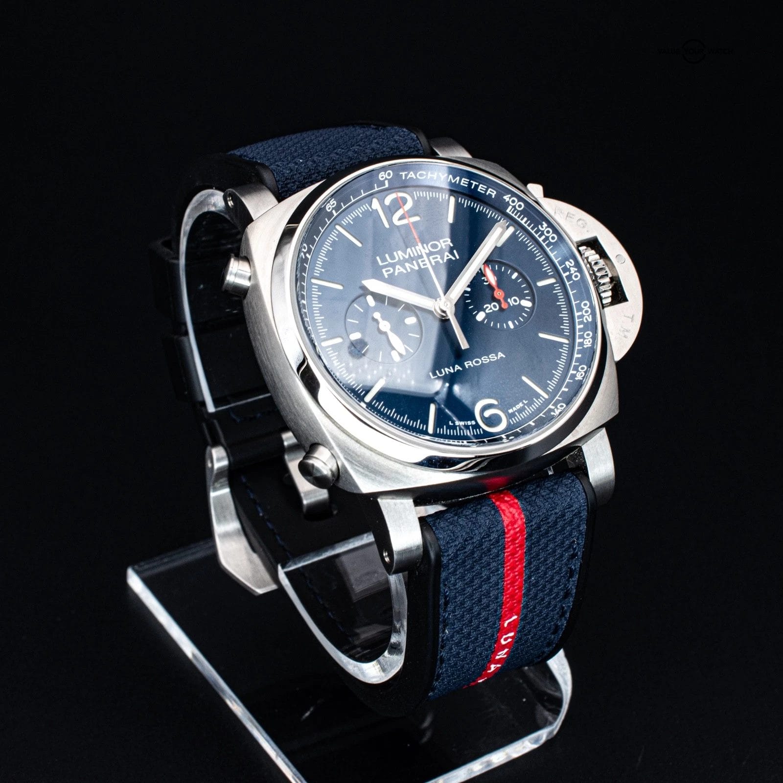 Panerai Luminor Chrono Luna Rossa 44mm, Ref. PAM01303 with B&P - Image 3