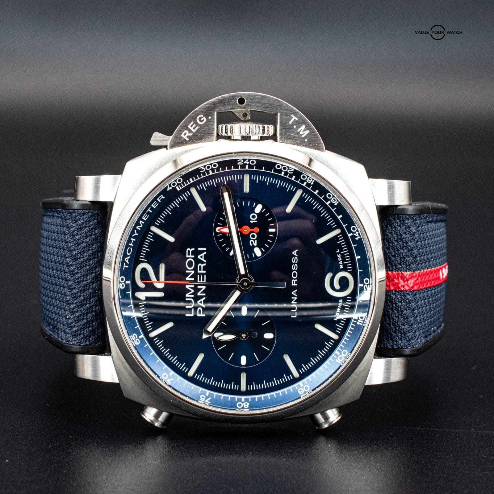 Panerai Luminor Chrono Luna Rossa 44mm, Ref. PAM01303 with B&P - Image 11