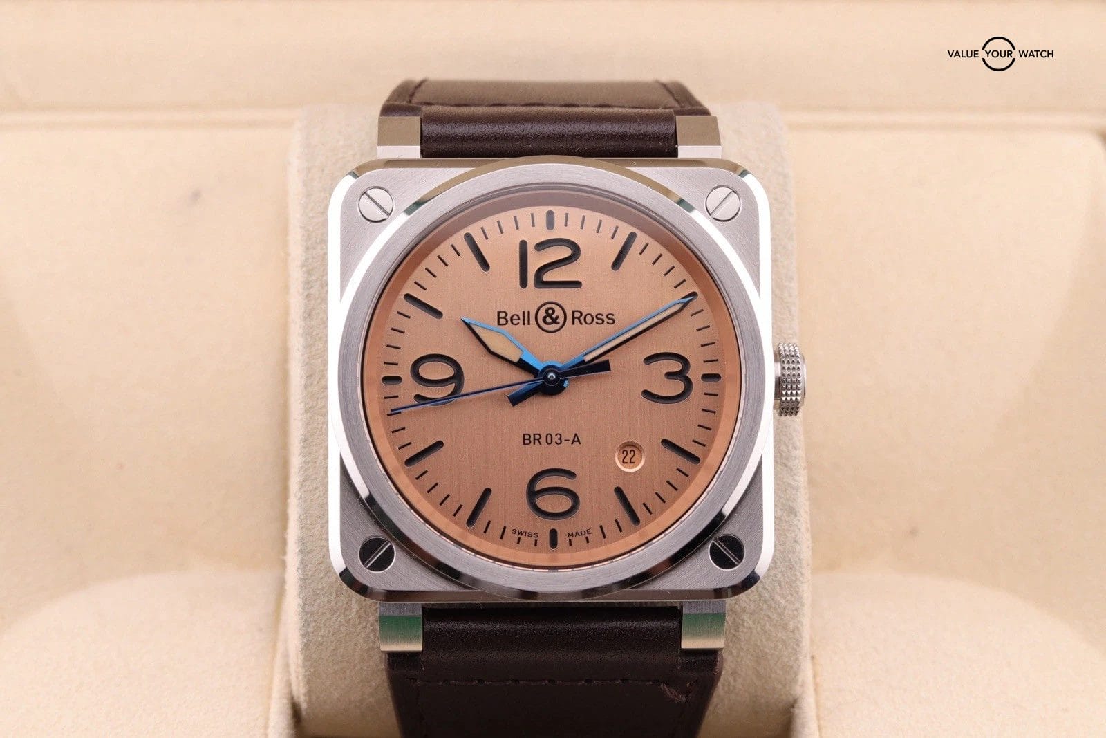 2024 Bell & Ross Automatic Watch BR-03-A Copper Dial 41mm Full Set