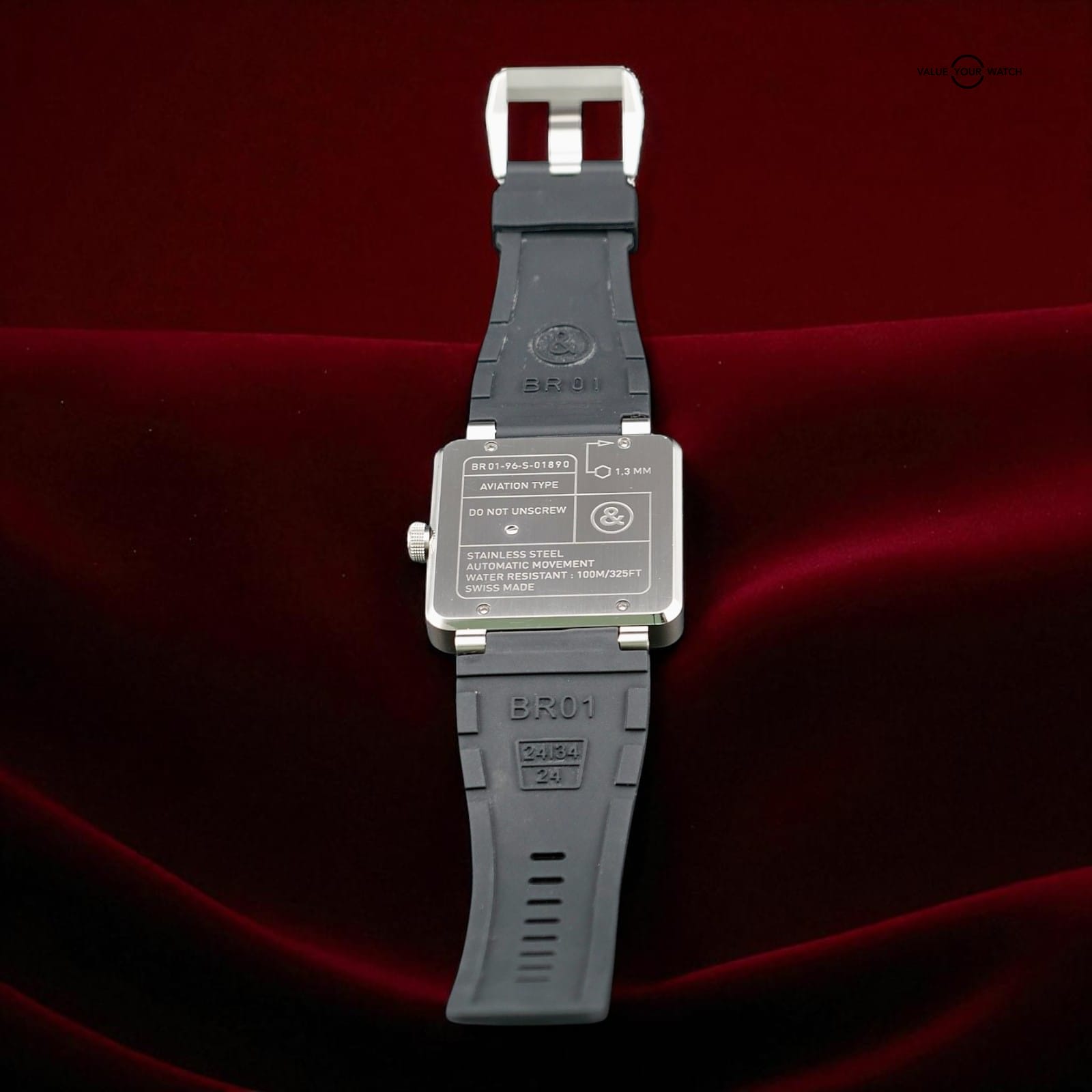 Bell & Ross BR 01-96 Grande Date 46mm | Opaline White Dial | B&R Strap & Buckle - Image 11