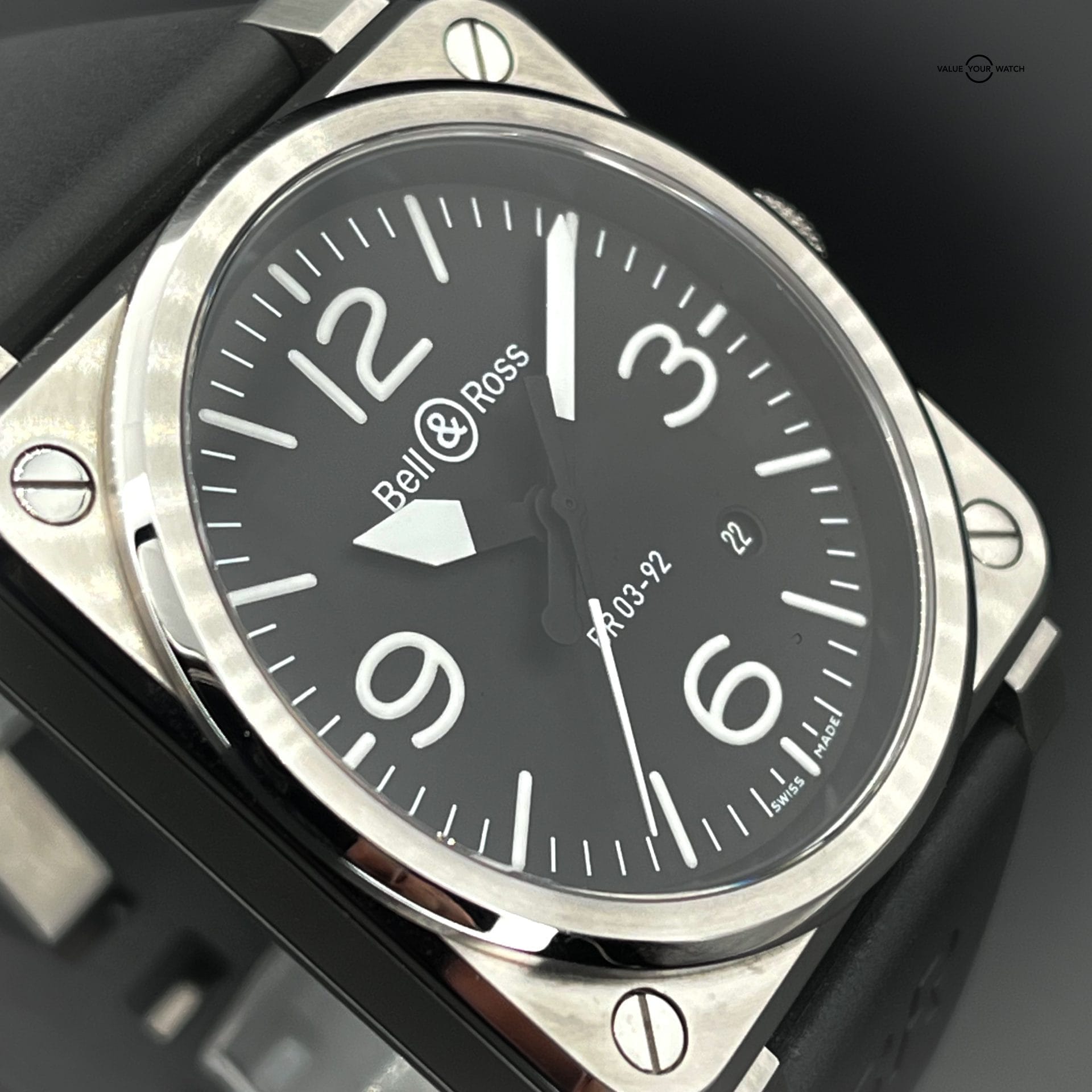 Bell & Ross BR 03-92-BLC-ST - 42MM - Black Dial - Image 7