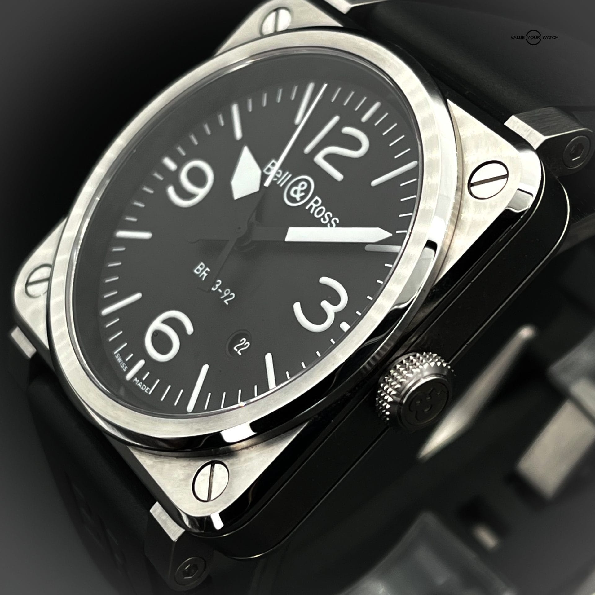 Bell & Ross BR 03-92-BLC-ST - 42MM - Black Dial - Image 6