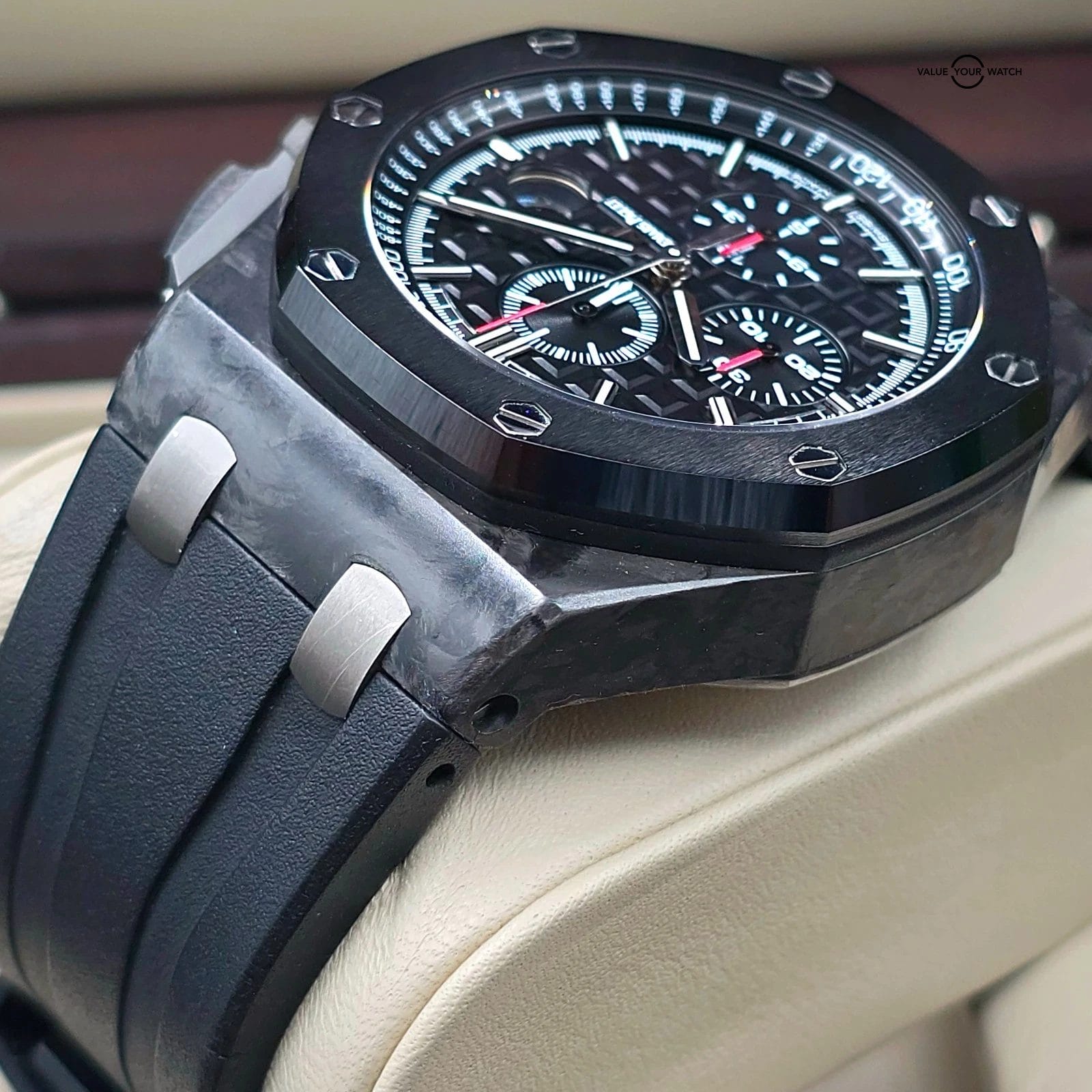 Audemars Piguet Royal Oak Offshore Carbon Case, 44mm ceramic bezel full Set! - Image 6
