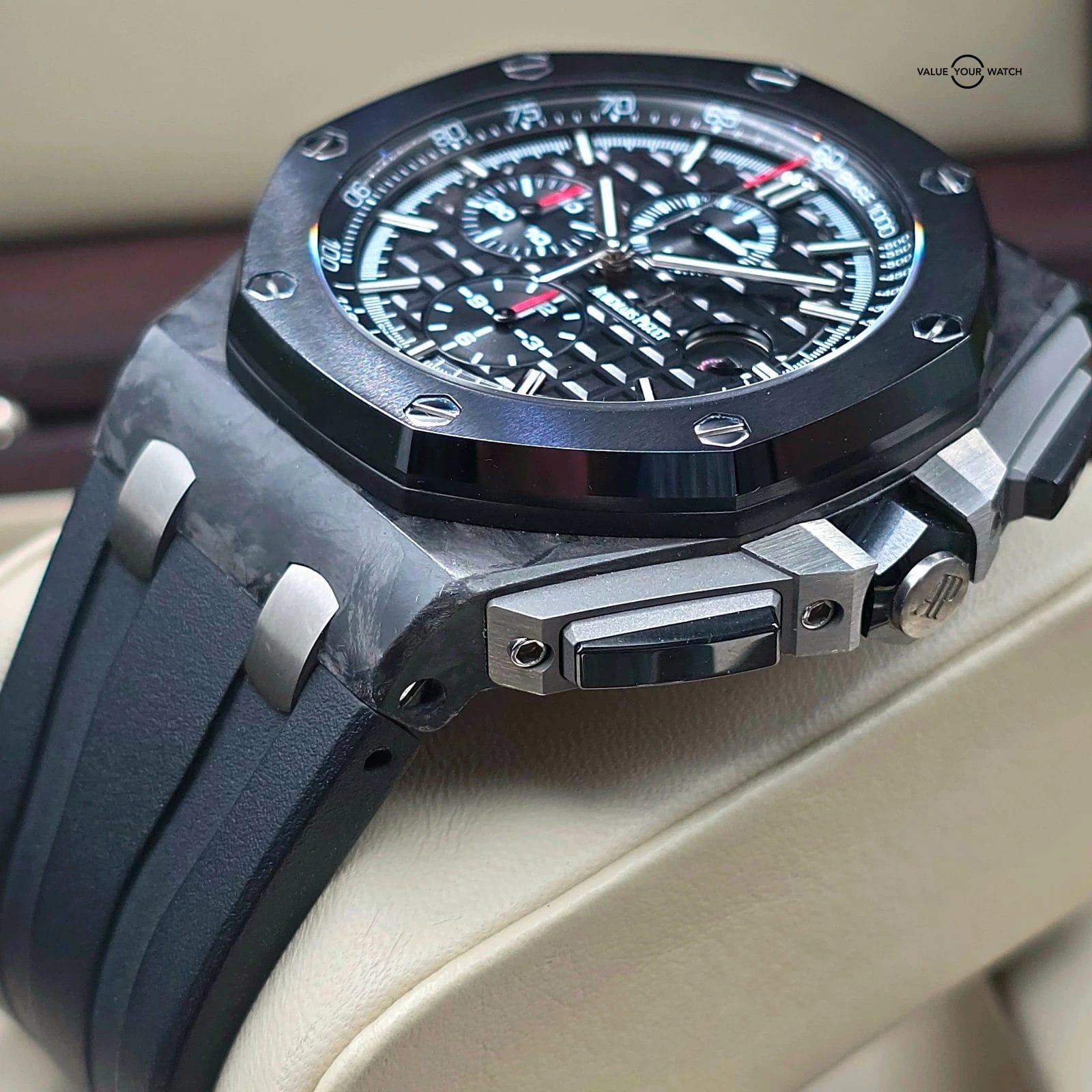 Audemars Piguet Royal Oak Offshore Carbon Case, 44mm ceramic bezel full Set! - Image 8