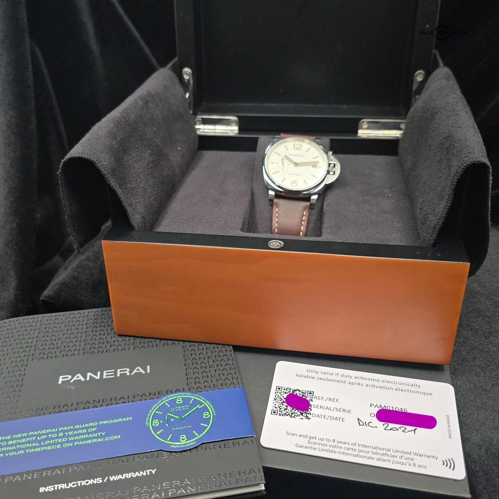Panerai Luminor Due white dial, 42mm steel case, thin profile PAM01046 PAM 1046 - Image 10