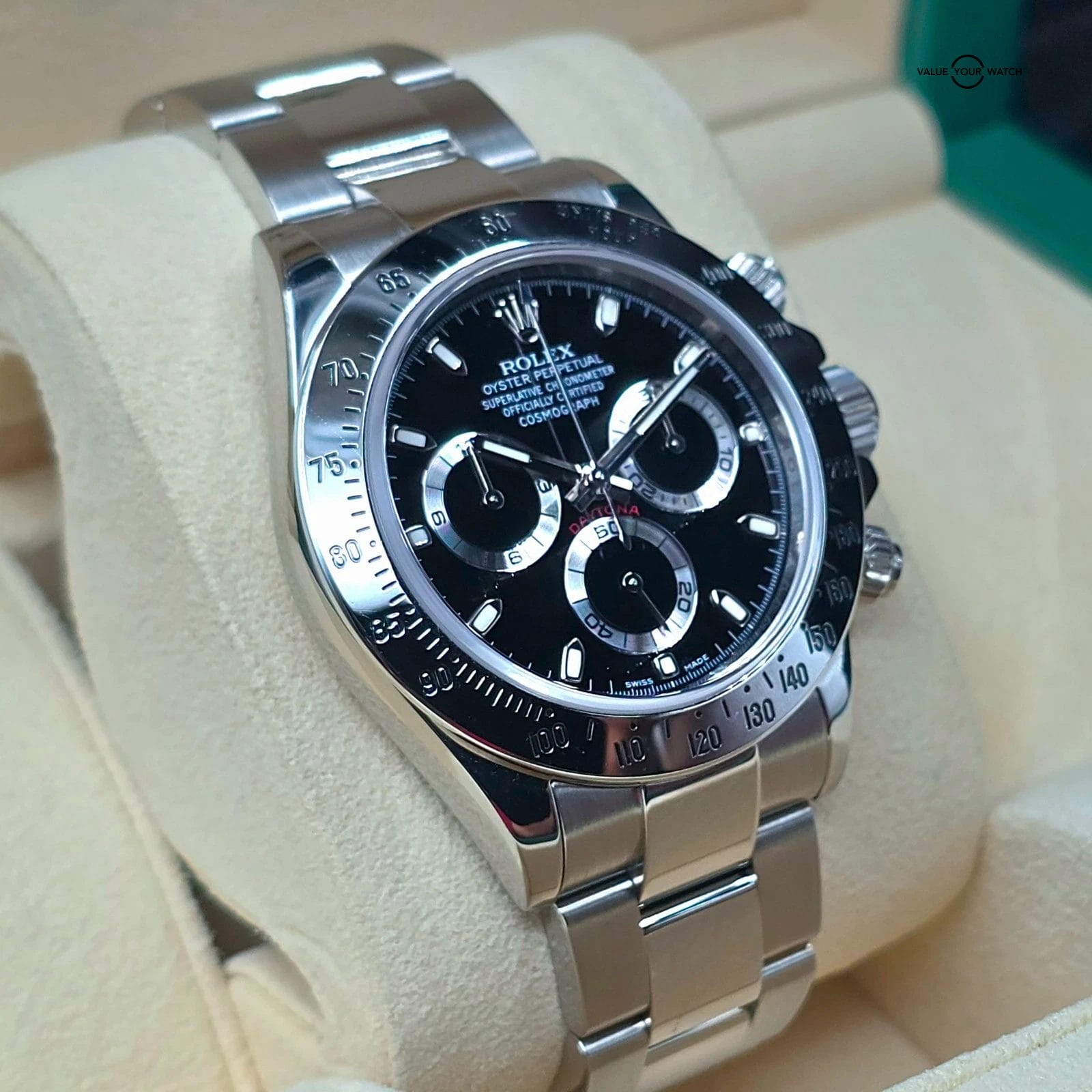 Rolex Daytona Black Dial in Steel, pre-ceramic full set and RSC Serviced! 116520 - Image 5