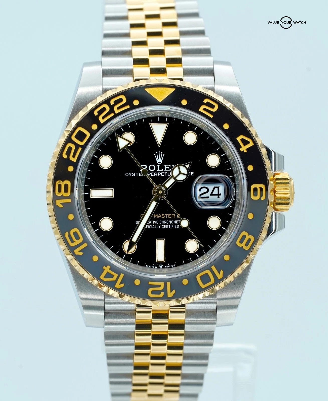 Rolex GMT Master II 126713GRNR 18K Yellow Gold Stainless Steel BOXES/PAPERS!