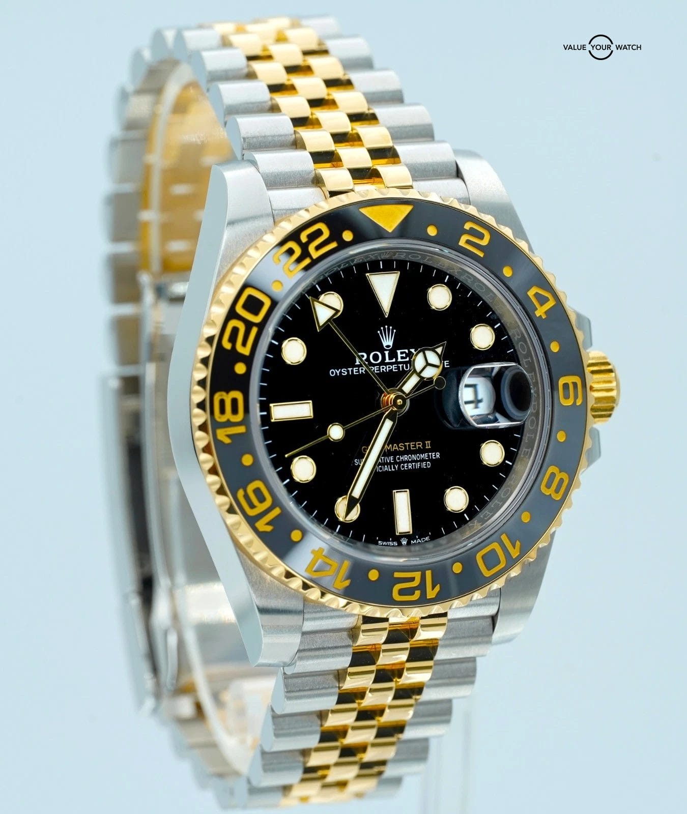 Rolex GMT Master II 126713GRNR 18K Yellow Gold Stainless Steel BOXES/PAPERS! - Image 5
